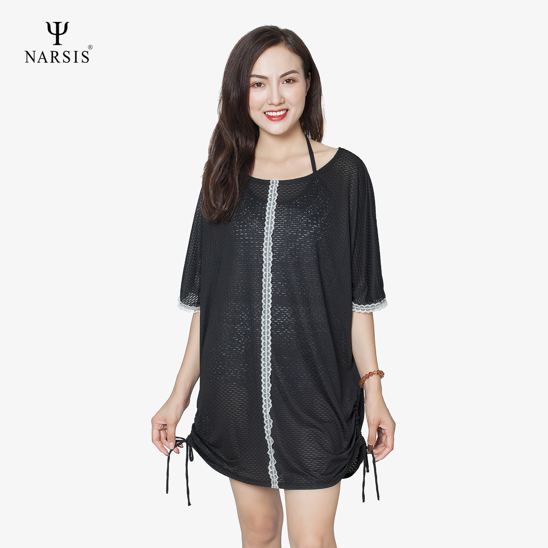 ÁO CHOÀNG ĐI BIỂN A8015 NARSIS CHẤT LIỆU THOÁNG MÁT, DỄ CHỊU, THOẢI MÁI CẢ NGÀY, DỄ VẬN ĐỘNG