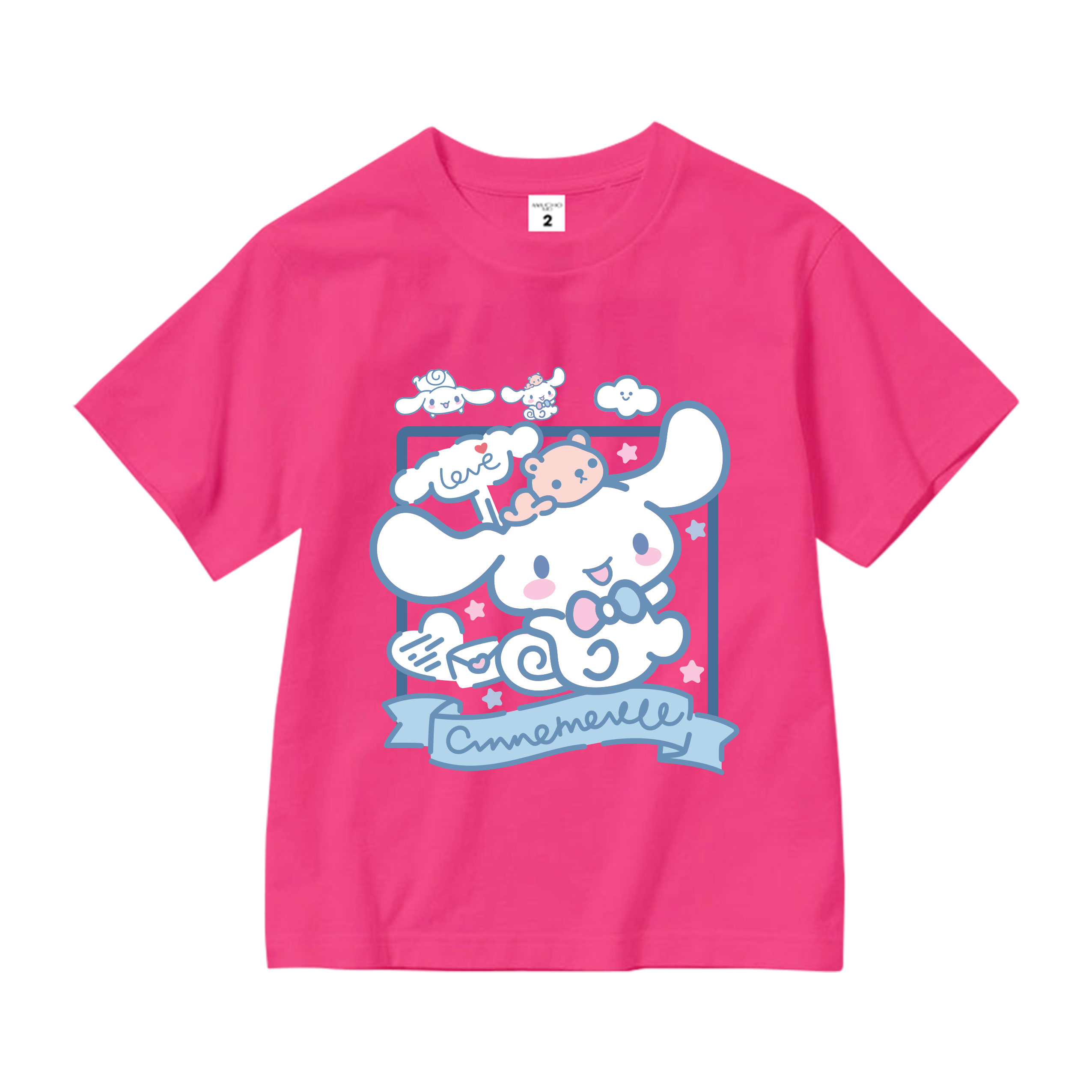 Áo thun bé gái form rộng chất vải cotton thoáng mát AED1543 Miucho Kid in artwork_thumbnail_9