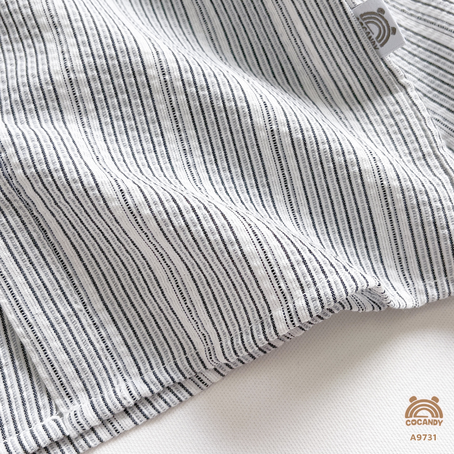 Áo dài kẻ XANH sơ mi vạt ngực trắng_thumbnail_7