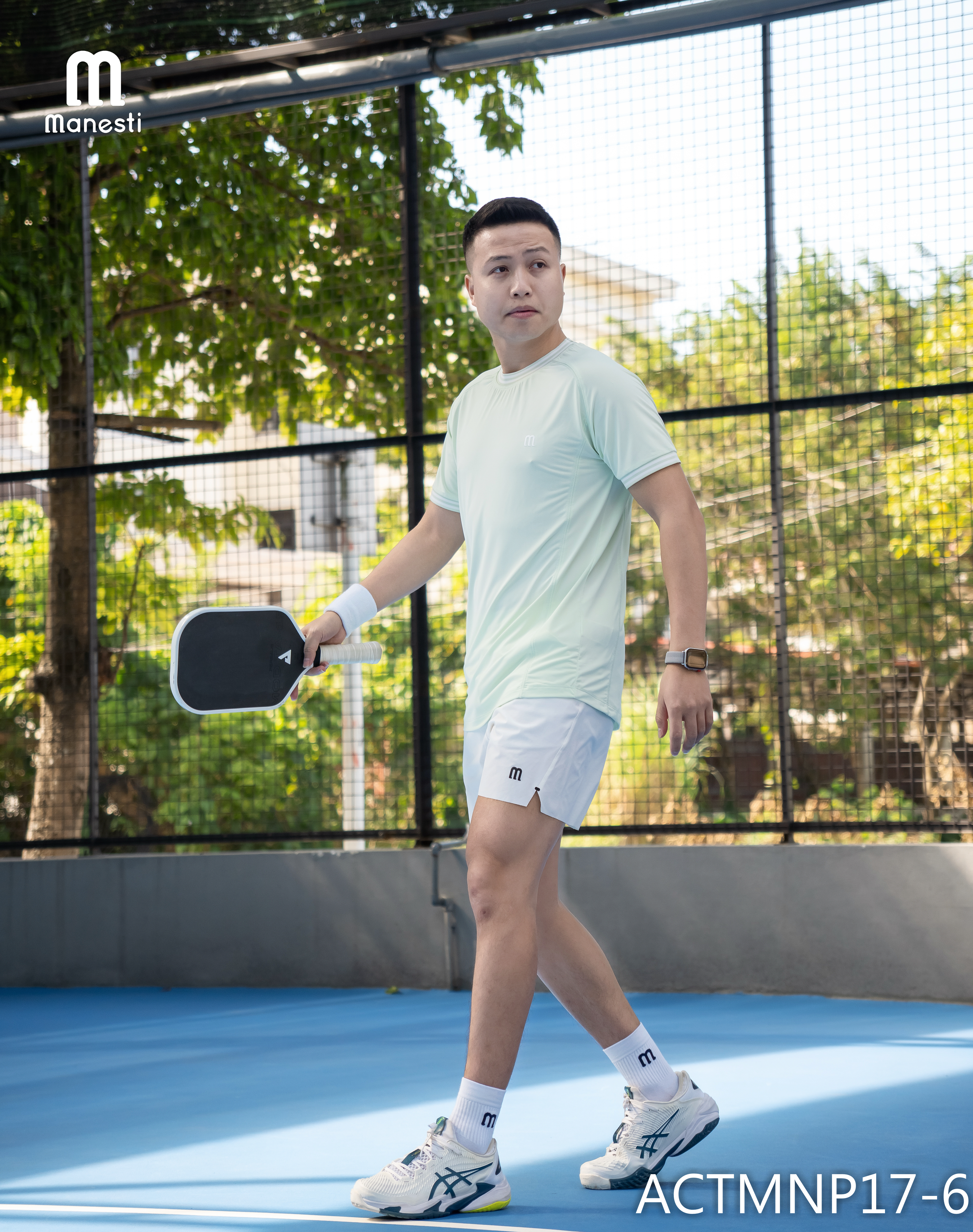 Áo thun thể thao nam chơi Pickleball/Tennis AirMesh Manesti_thumbnail_27