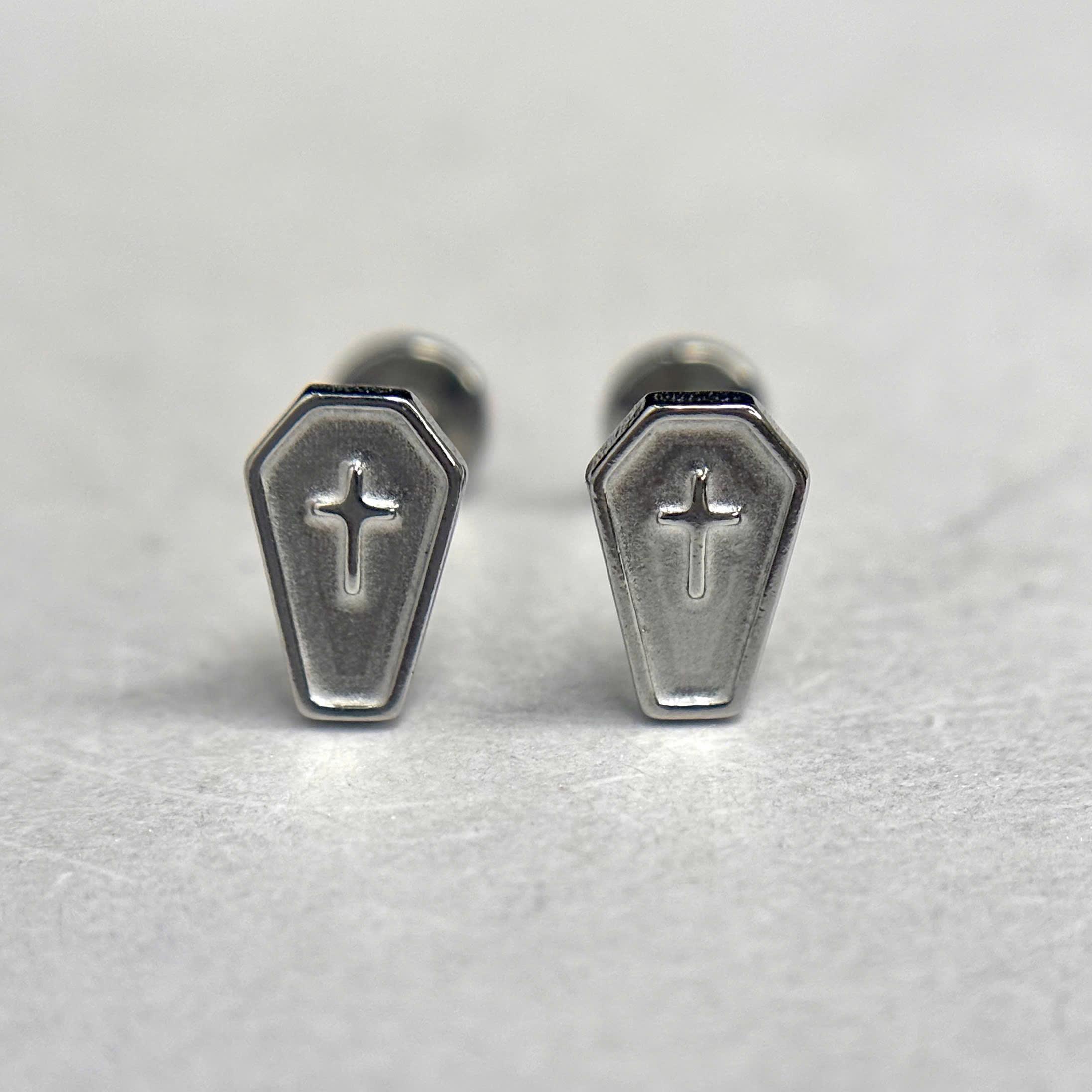 Khuyên kiểu quan tài trơn dẹt