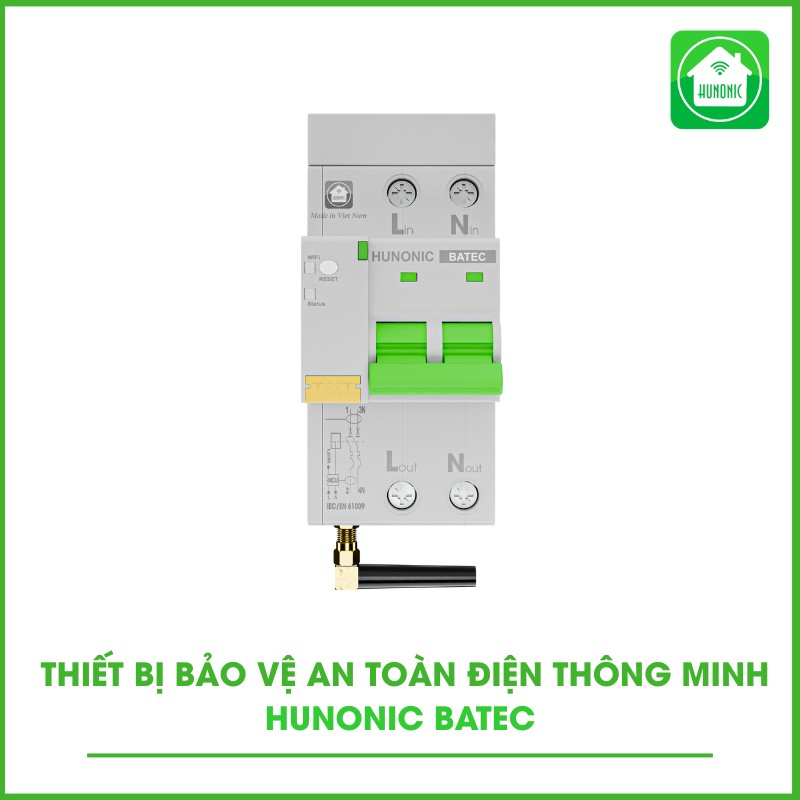 Thiết Bị Bảo Vệ An Toàn Điện Thông Minh HUNONIC BATEC