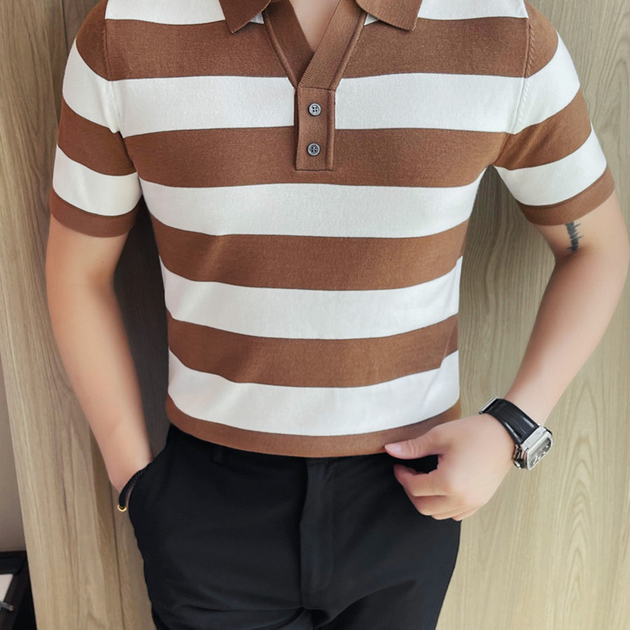 PA43 – Áo polo nam dệt kim kẻ sọc xu hướng hè 2025_thumbnail_5