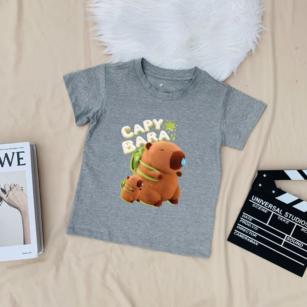 Áo thun trẻ em in hình Capybara - Loza Kids G0201_thumbnail_2