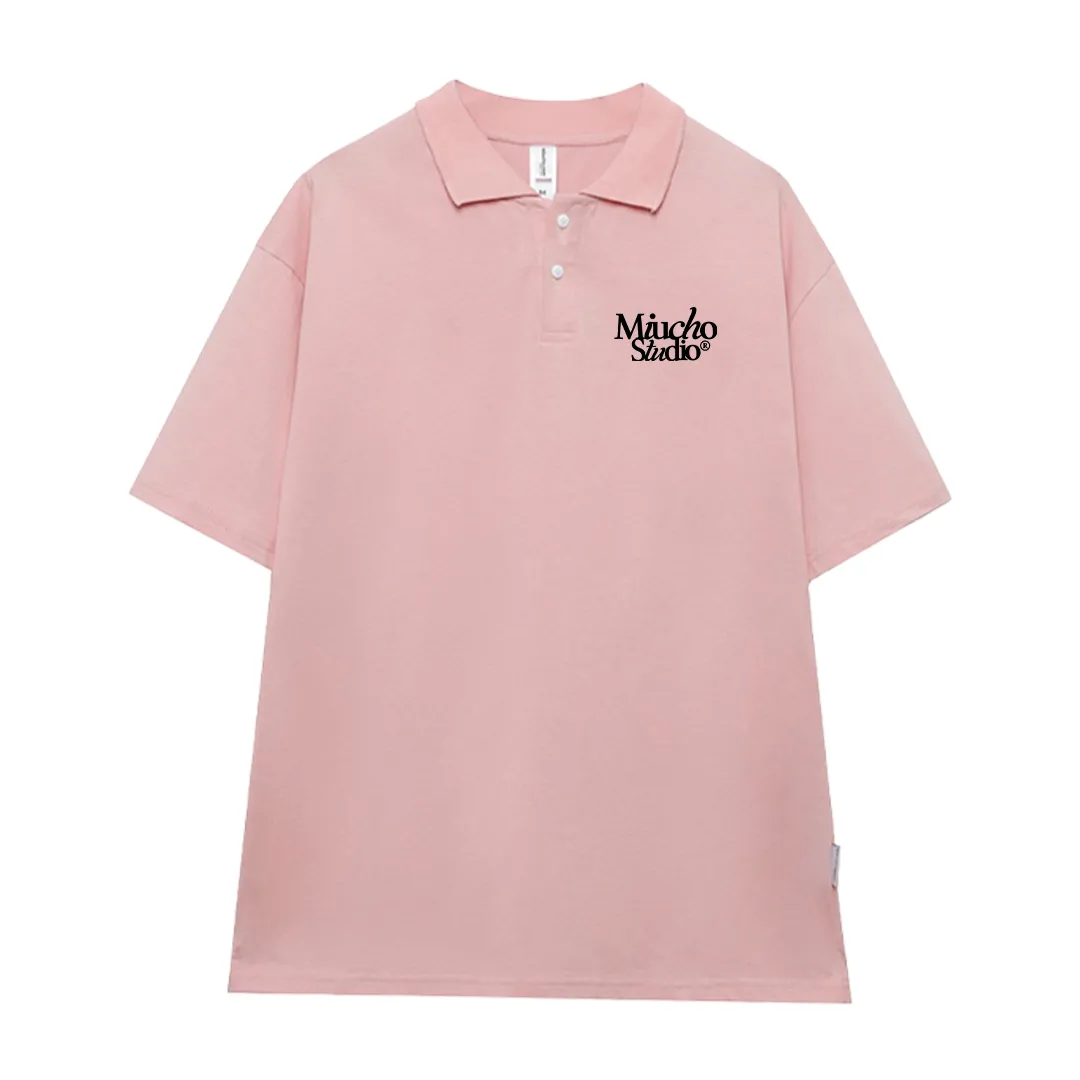 Áo polo form oversize basic 2476 Miucho tay ngắn cổ trụ vải cotton thoáng mát cao cấp_thumbnail_8