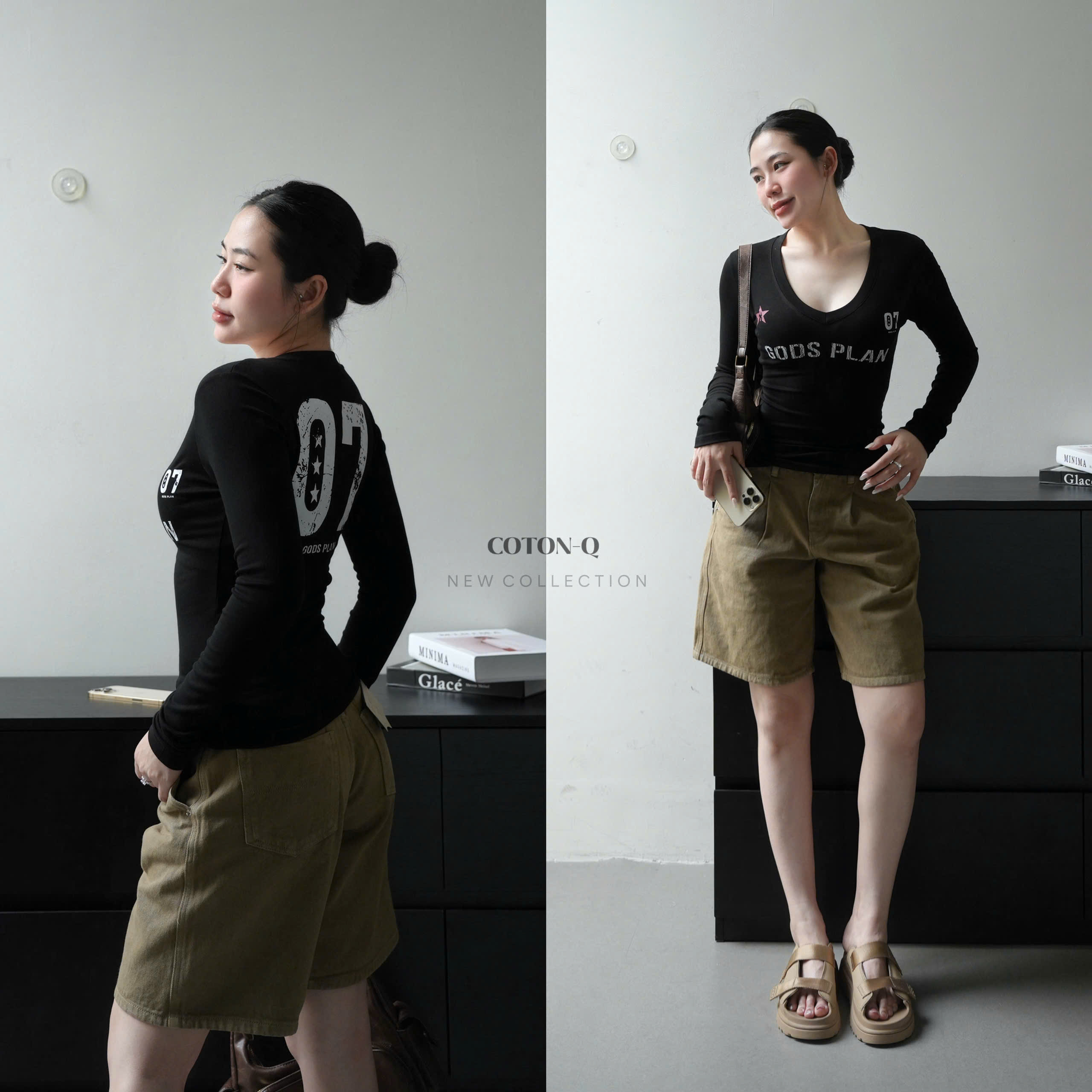 Áo cổ tim tay dài ( ĐEN )_thumbnail_7