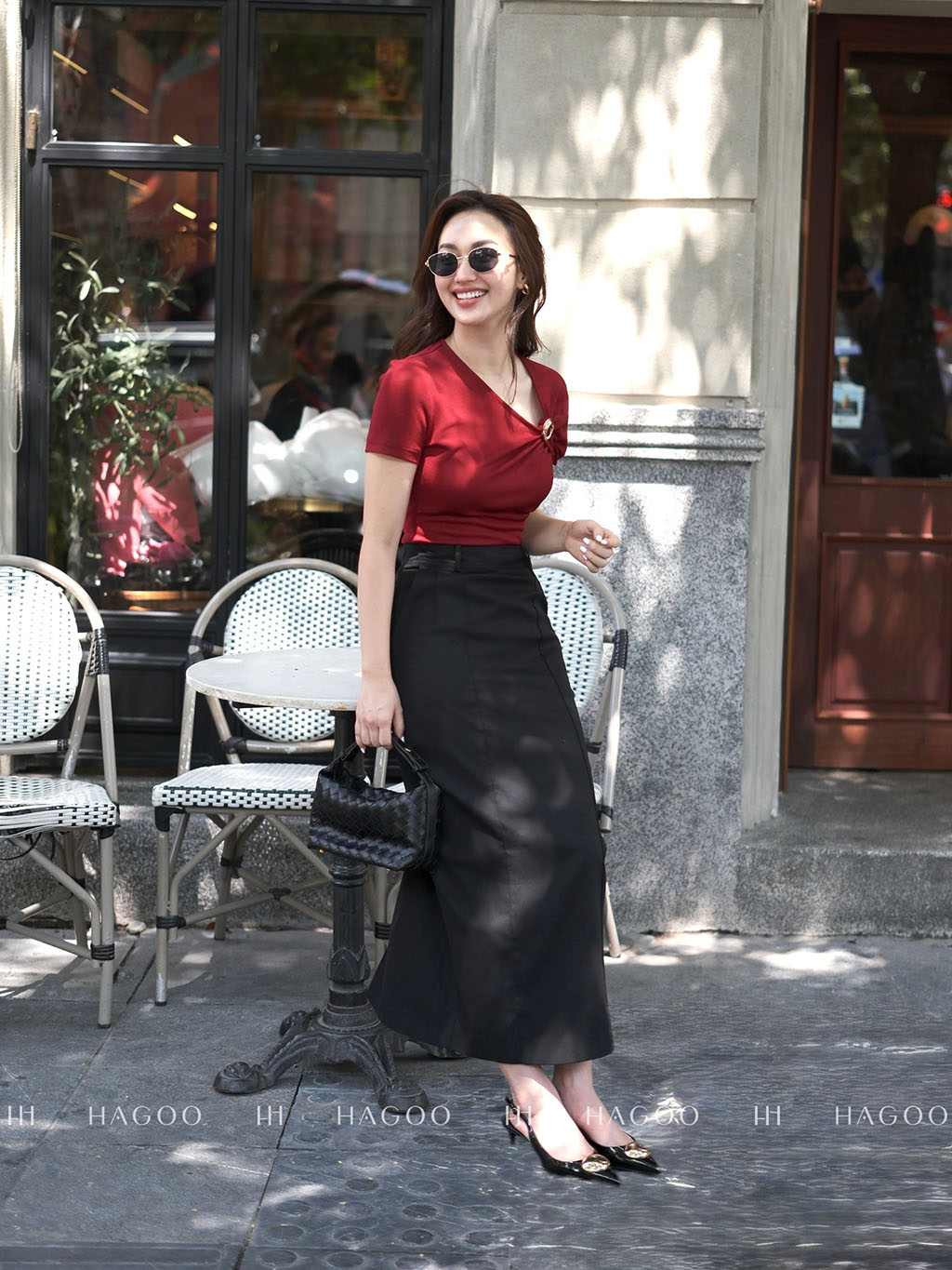 Chân váy kaki gân nổi khóa kéo sau HAGOO_thumbnail_11