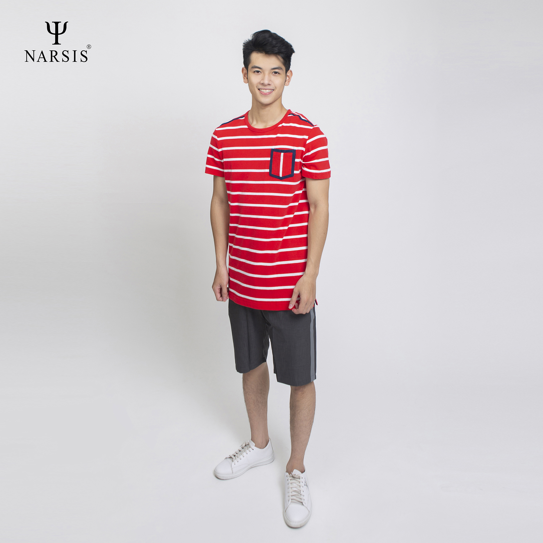 ÁO PHÔNG NAM D6025 NARSIS CHẤT LIỆU THOÁNG MÁT, DỄ CHỊU, THOẢI MÁI CẢ NGÀY, DỄ VẬN ĐỘNG