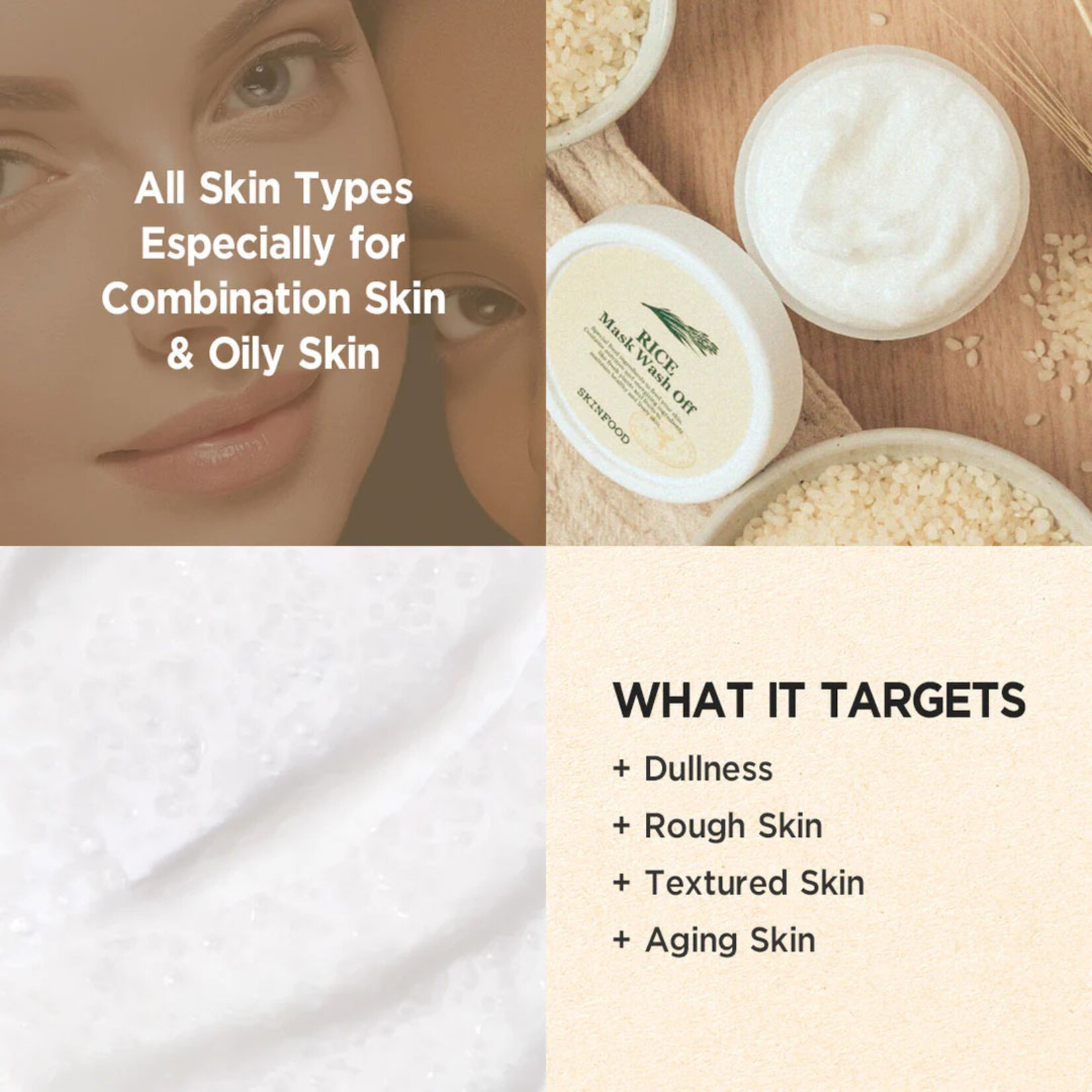 Skin Food RICE Mask Wash Off 120g