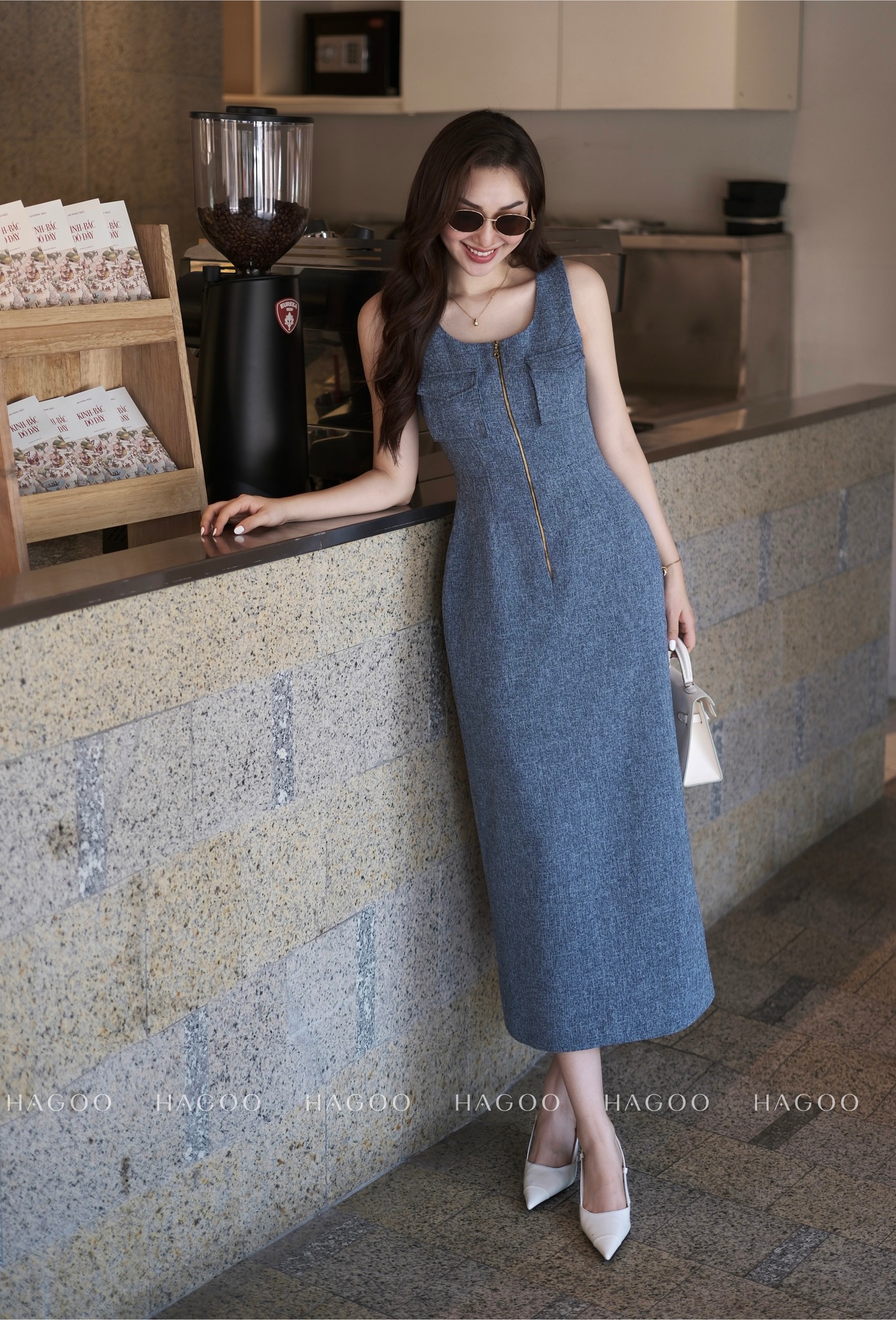 Váy xanh cổ vịt HAGOO_thumbnail_2