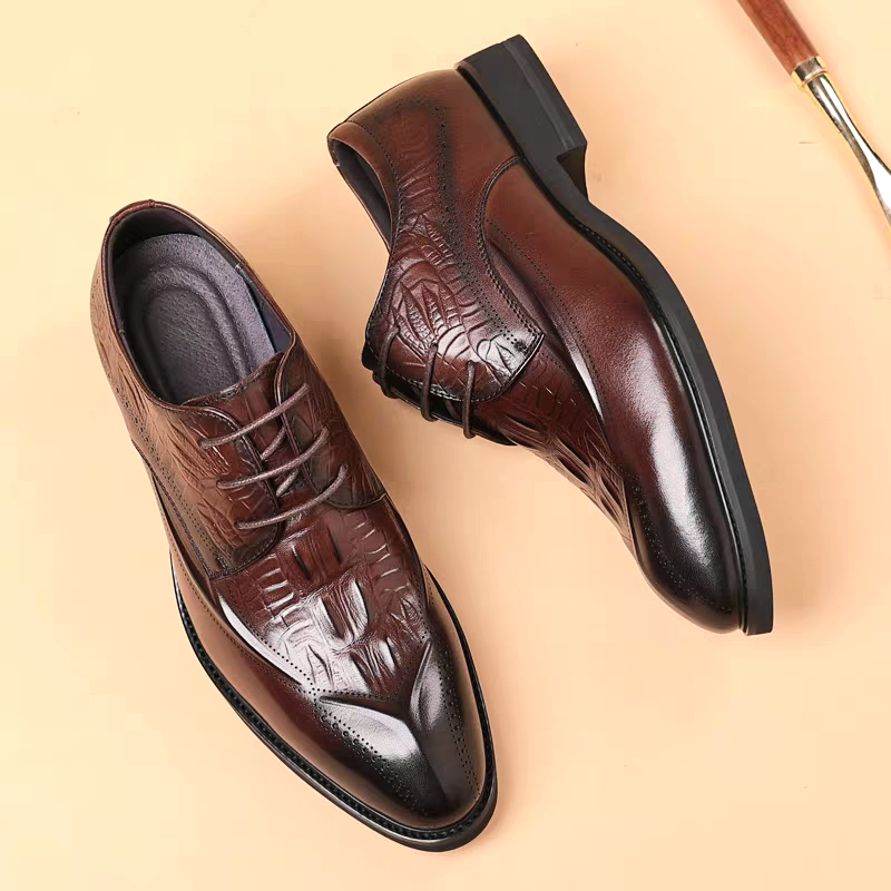 GIÀY CÔNG SỞ DA BÒ CAO CẤP ELG13