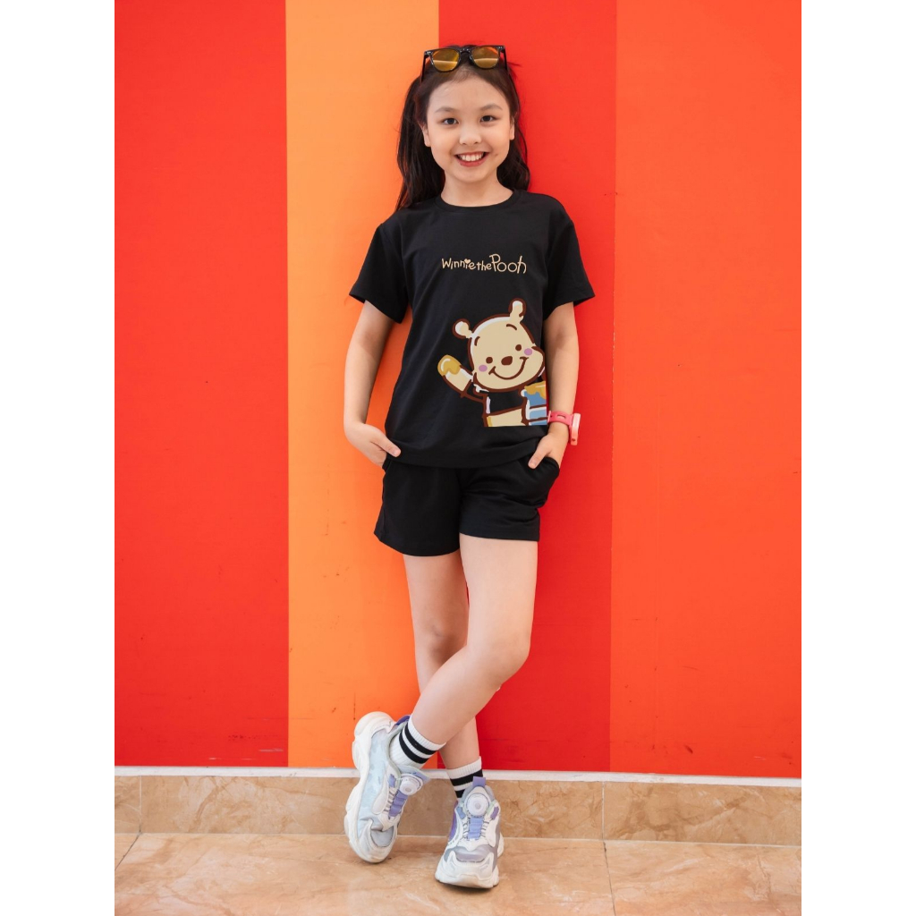 Bộ đồ bé gái in hình Gấu Pooh - Loza Kids SB22_thumbnail_4