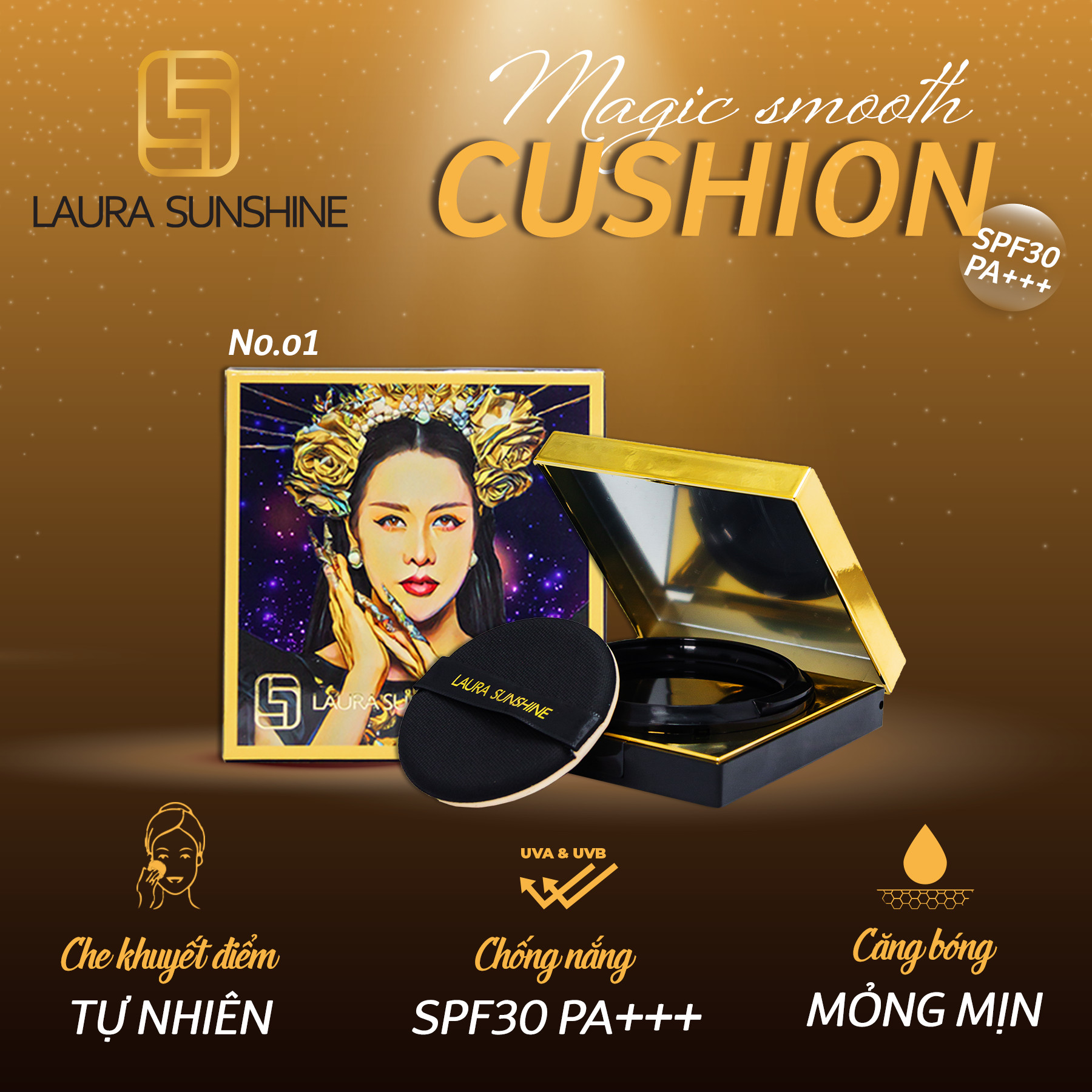 Phấn nước siêu mịn SPF30+ PA+++ - Magic Smooth Cushion SPF30+ PA+++