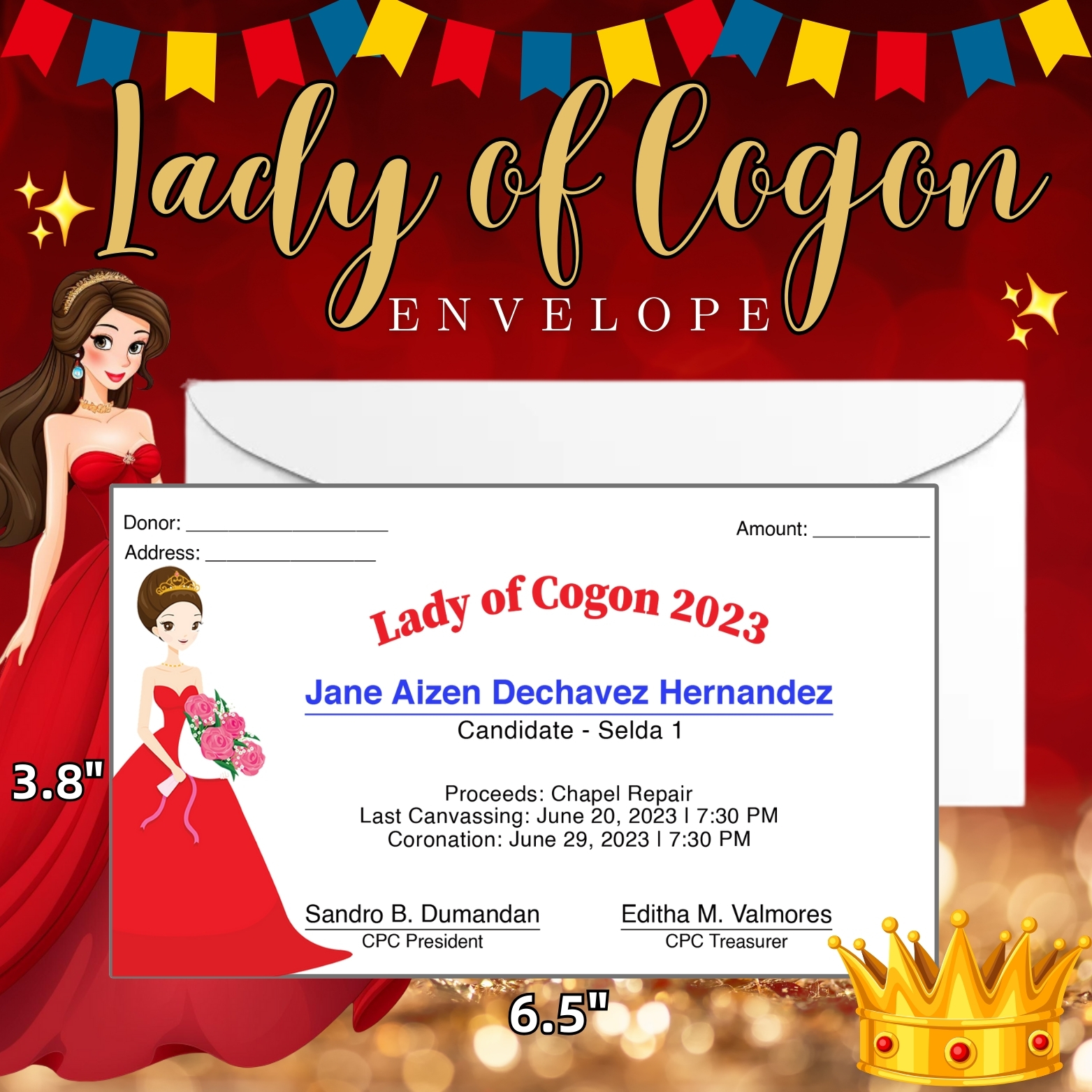 Lady of Cogon Envelope
