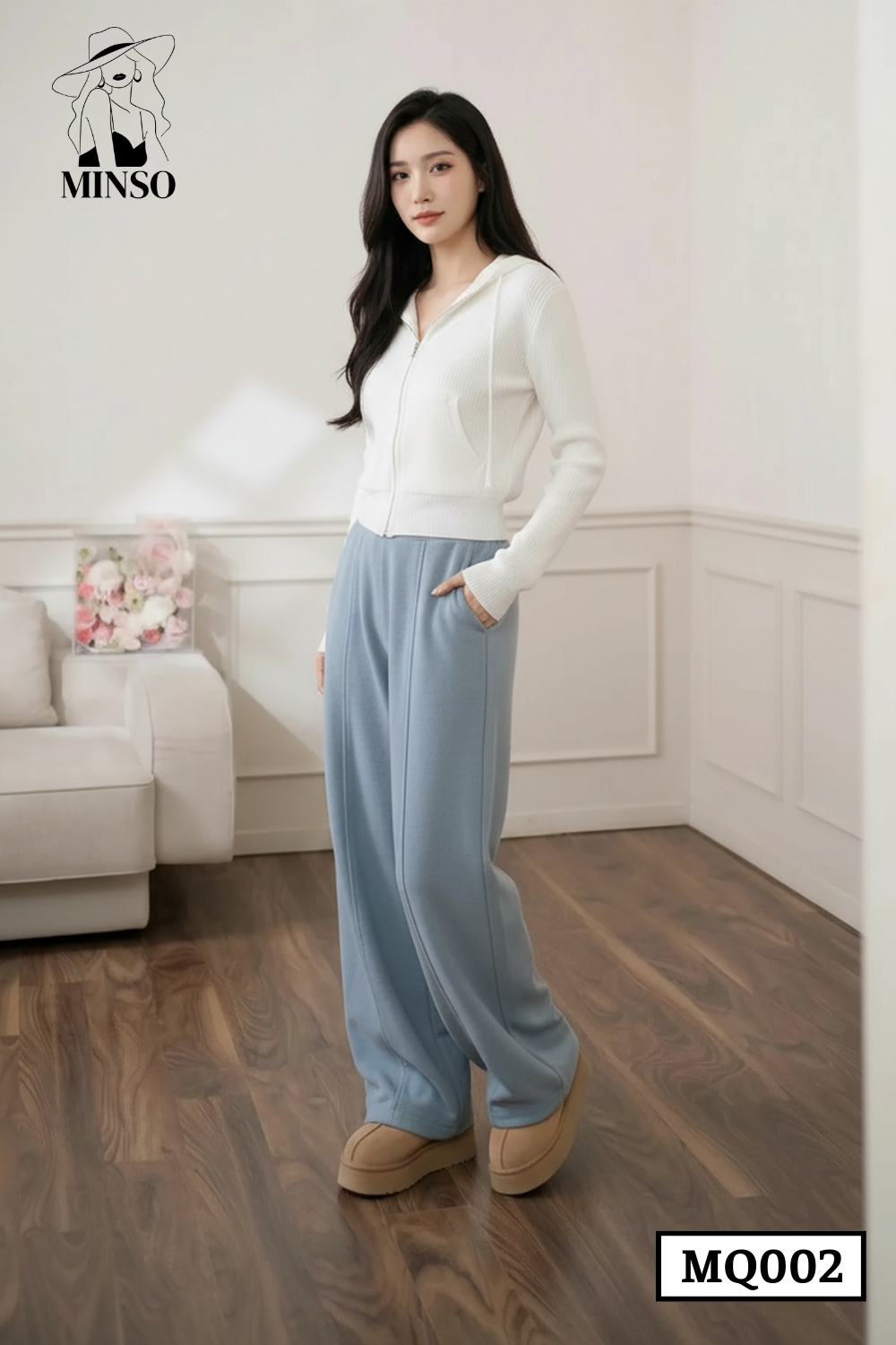 Quần culottes dáng suông ống rộng MQ002