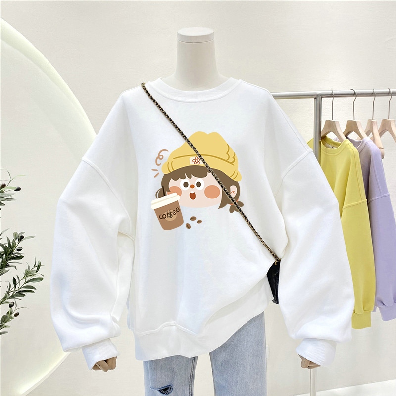 Áo sweater trắng nữ in hình nhiều mẫu - Loza G0114_thumbnail_2