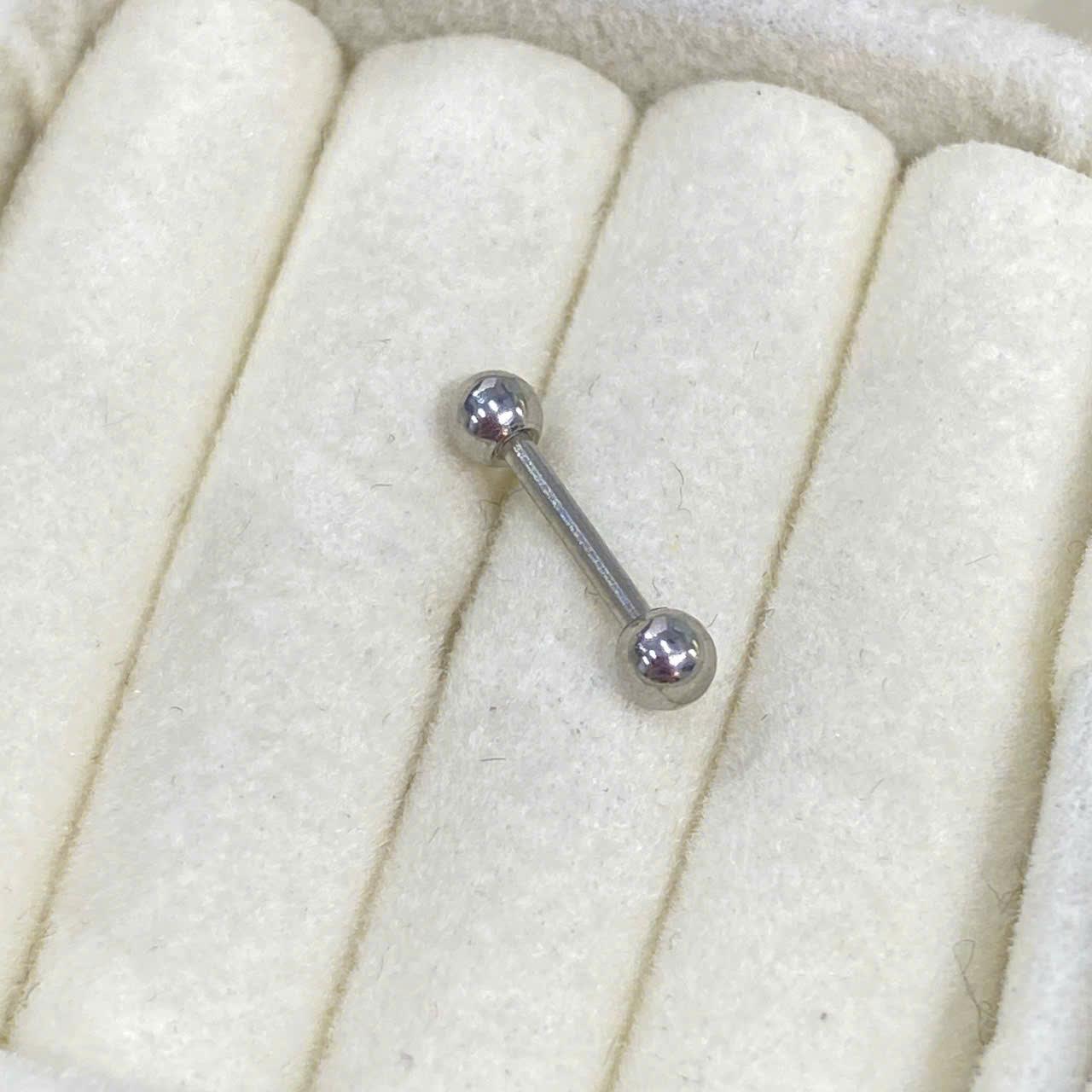 Khuyên bi cơ bản 2 đầu bi vặn ren ngoài titan (thân 6, bi 5)._thumbnail_2