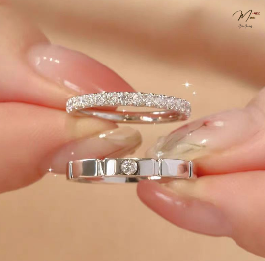 ĐN105 - Nhẫn đôi vĩnh kết đồng tâm