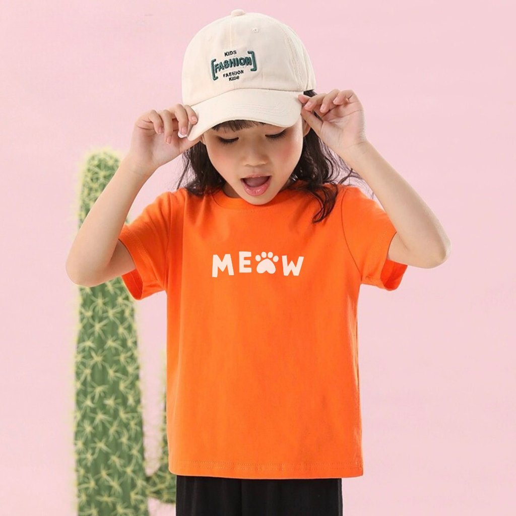 Áo thun bé gái in chữ 'Meow' - Loza Kids AT2601_thumbnail_4