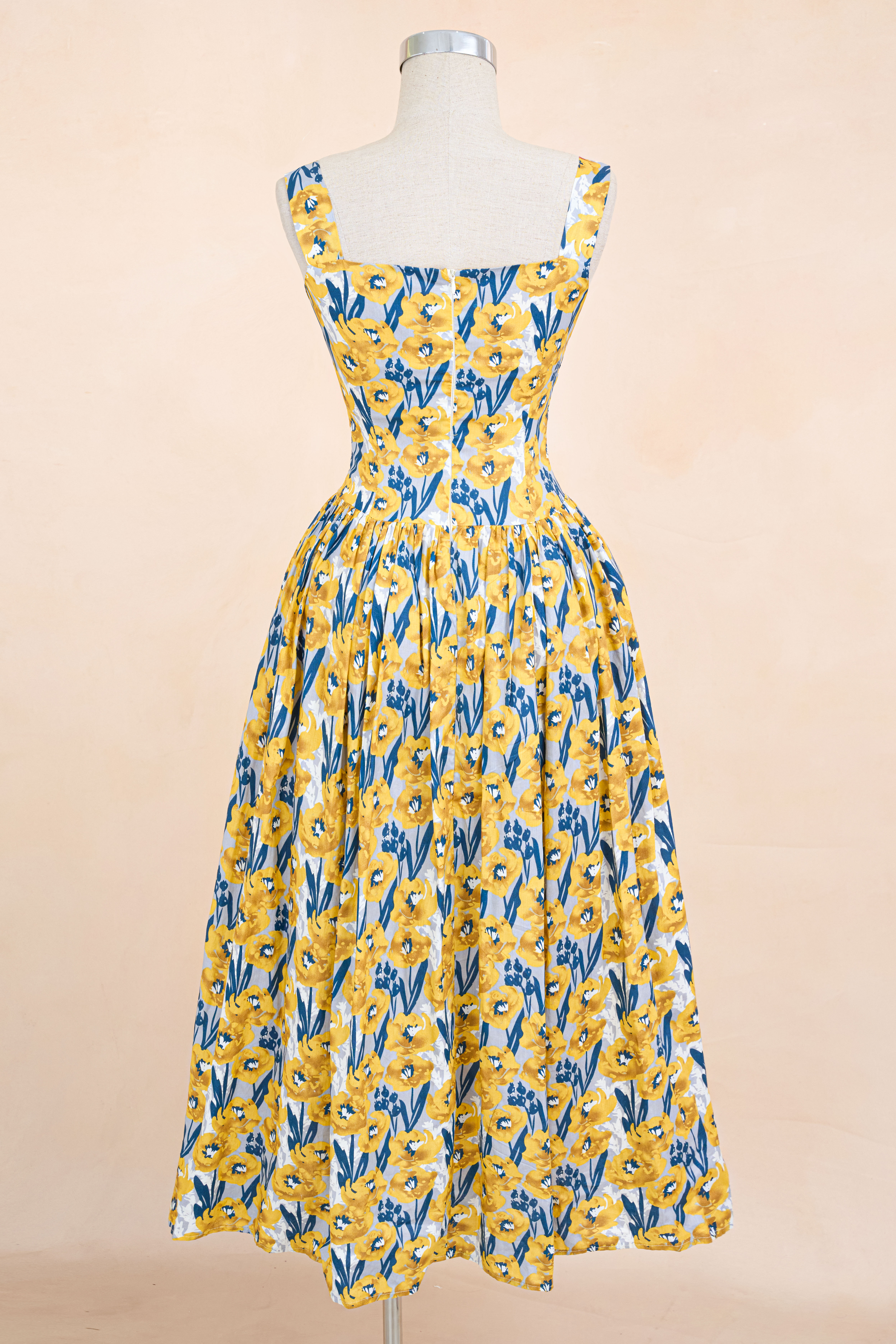 Đầm Hai Dây Hoa Lá Nhúm Ngực_thumbnail_11