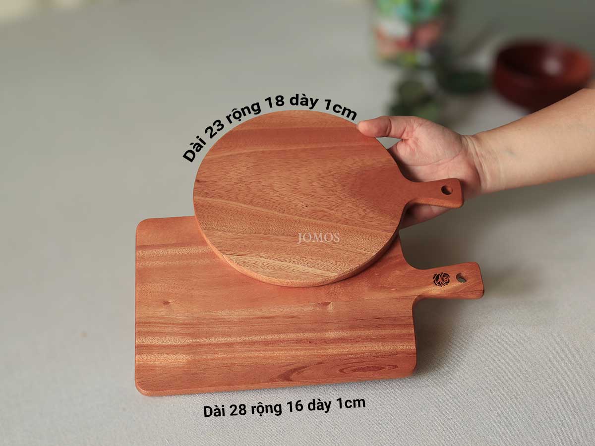 Thớt cắt trái cây mini gỗ xà cừ