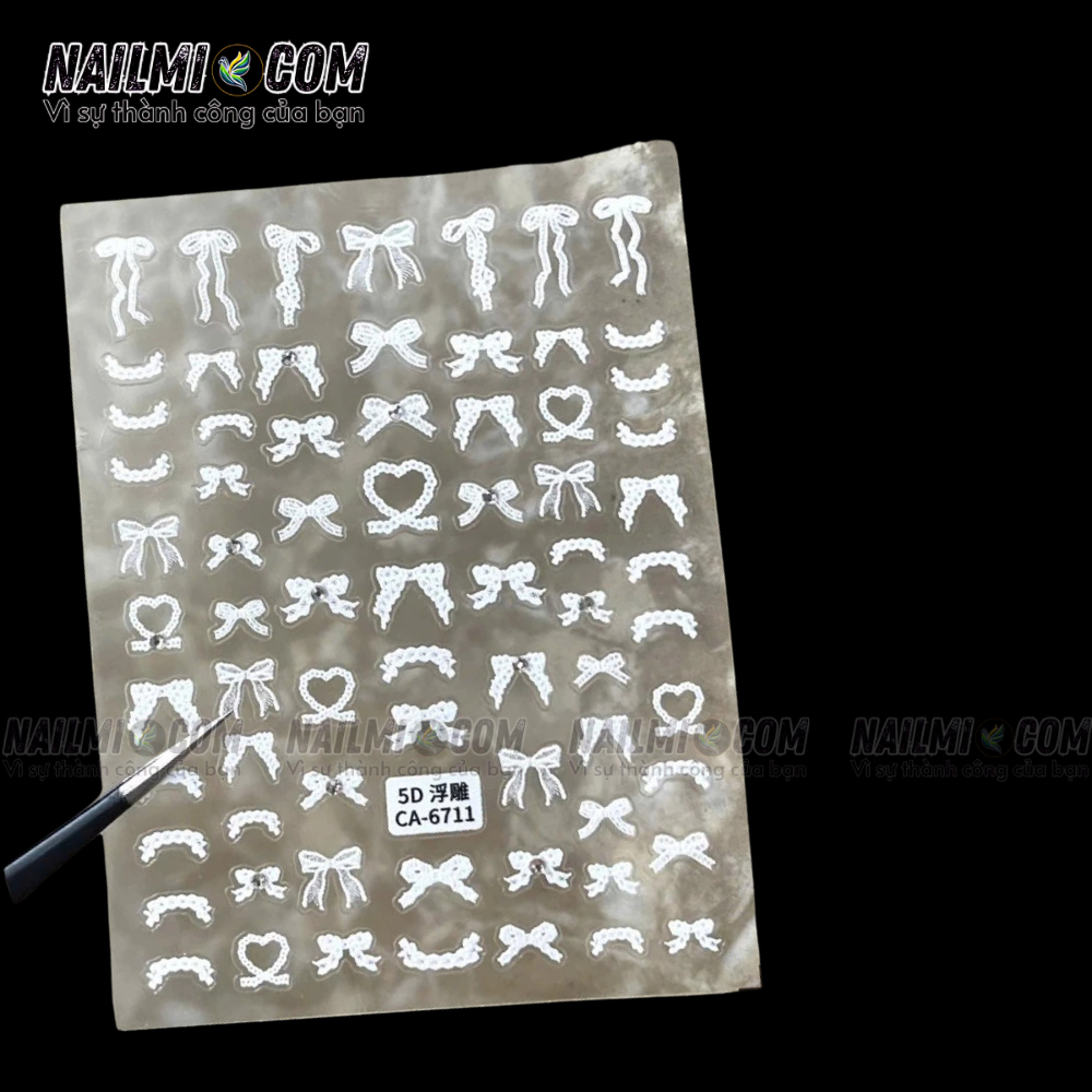 Sticker Nail Nơ 5D CA - 6711