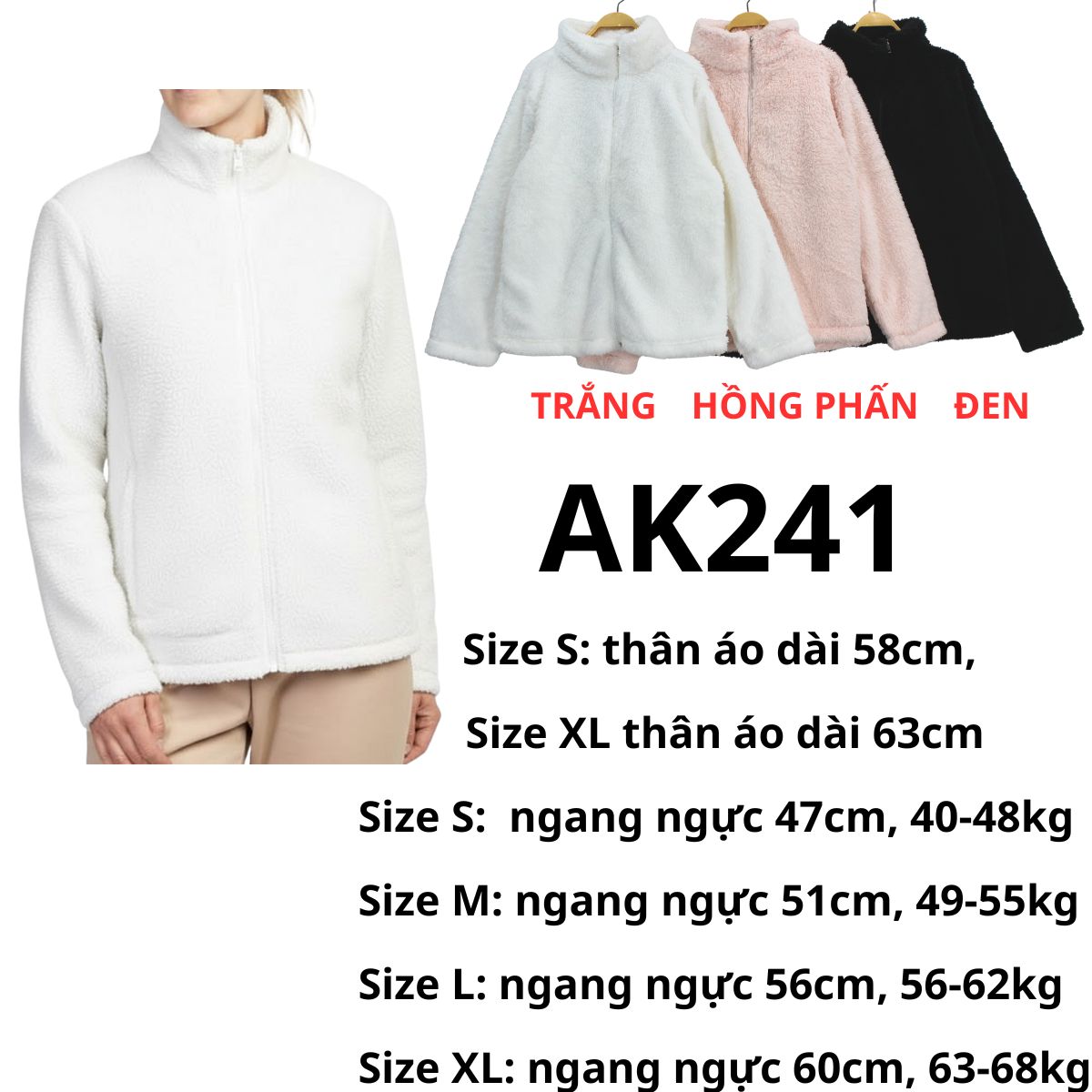 AK241 Áo khoác lông