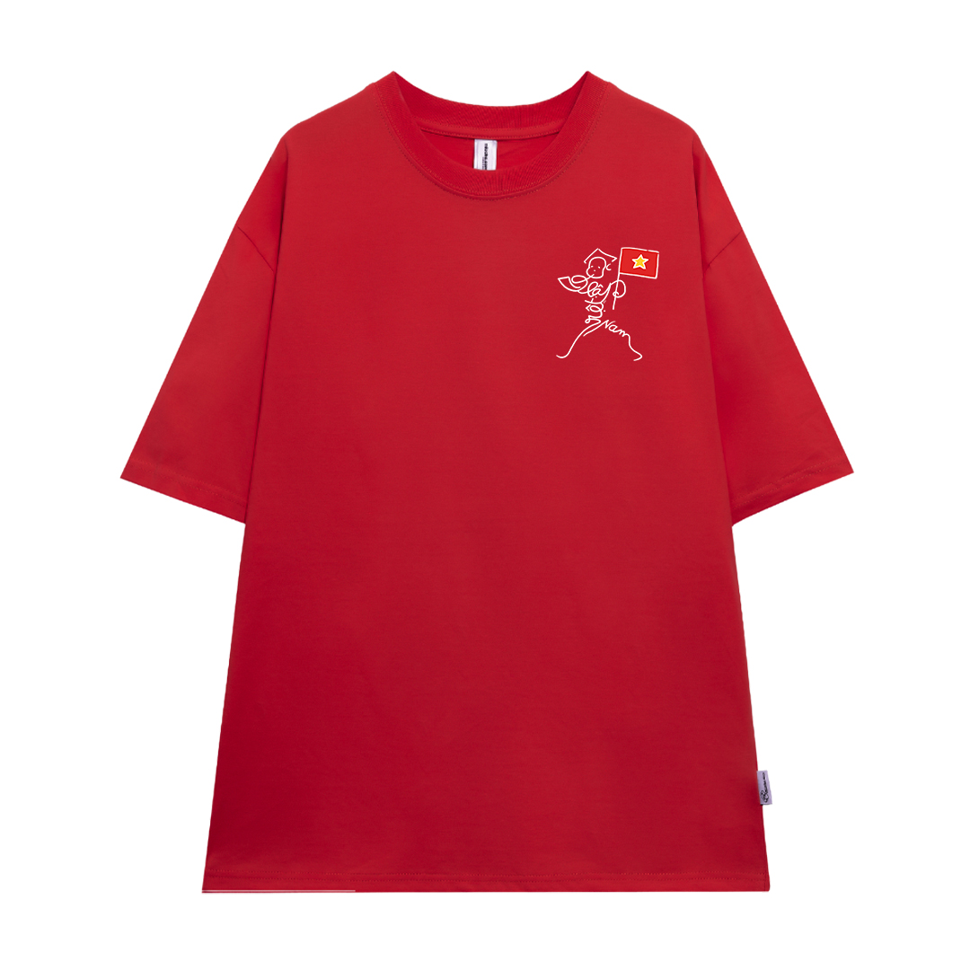 Áo thun Việt Nam tôi yêu form rộng 2117 Miucho cổ tròn vải cotton 4c 220gsm thoáng mát in artwork_thumbnail_13