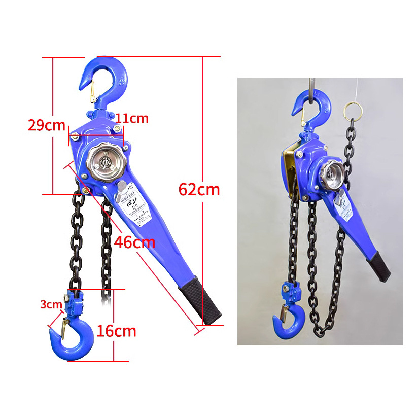 Pa Lăng Xích Lắc Tay Trọng Tải 2 Tấn Xích Dài 1,5 Mét, Nâng Hàng - Kéo Hàng_thumbnail_3