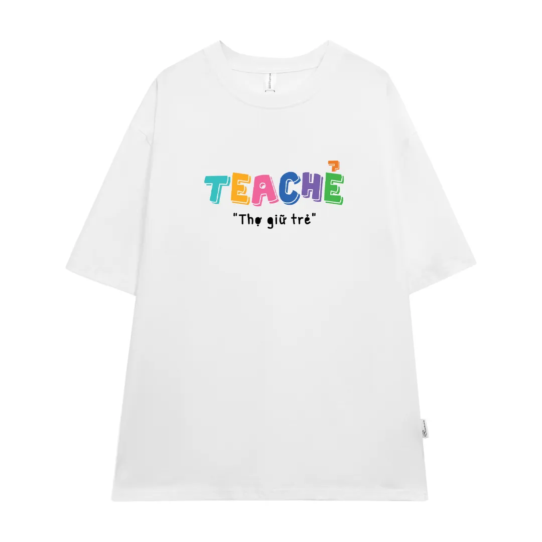 Áo thun unisex form rộng Miucho Club chất vải mềm mại thoáng mát in chữ basic Thợ giữ trẻ 2858_thumbnail_0