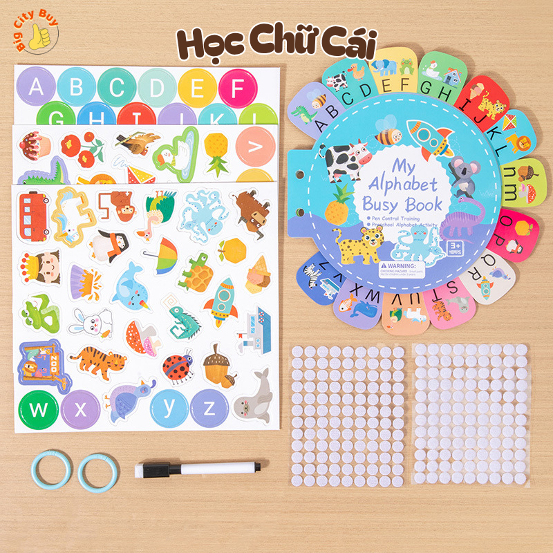 Sách bận rộn học chữ cái và hình ảnh cho bé My Alphabet Busy Book, Rèn Luyện Trí Thông Minh_thumbnail_0