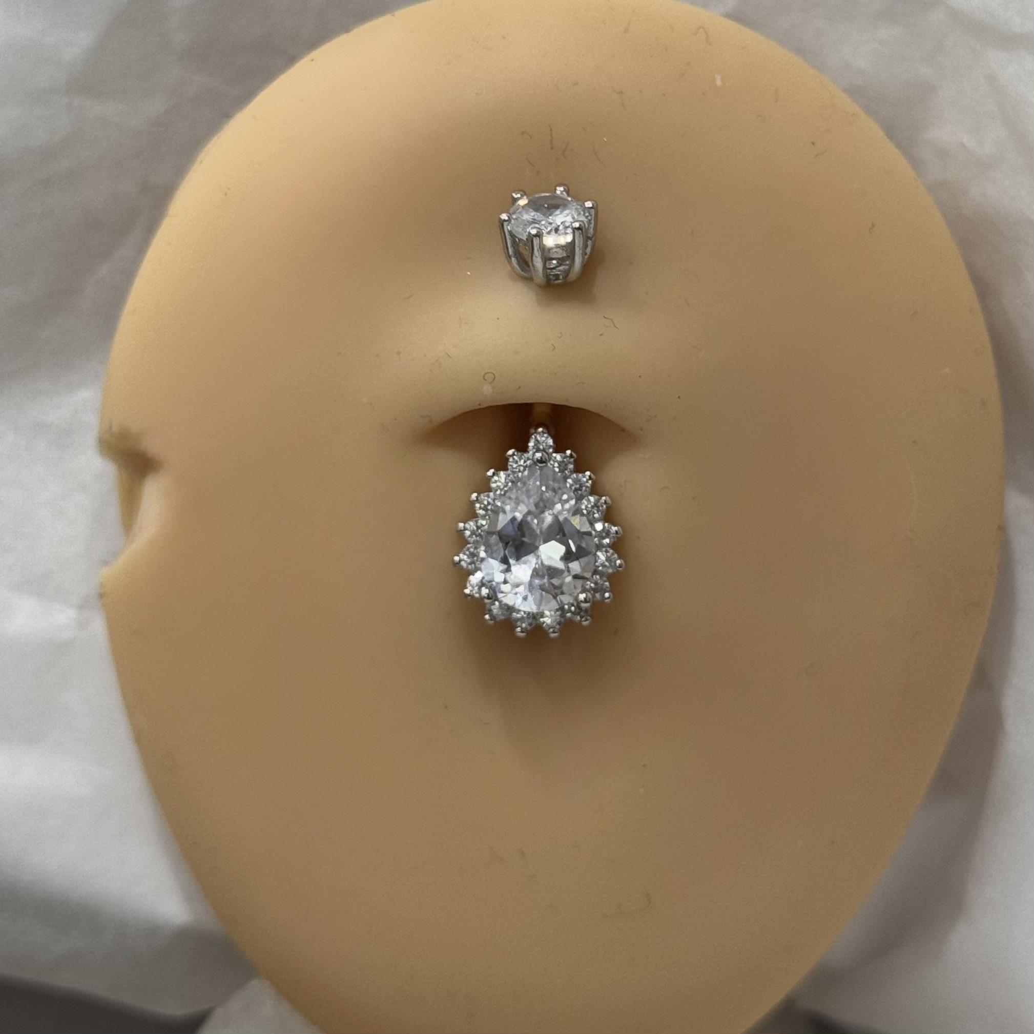 rốn bạc xi bạch kim đá chấu hình thoi viền kim cương _thumbnail_3