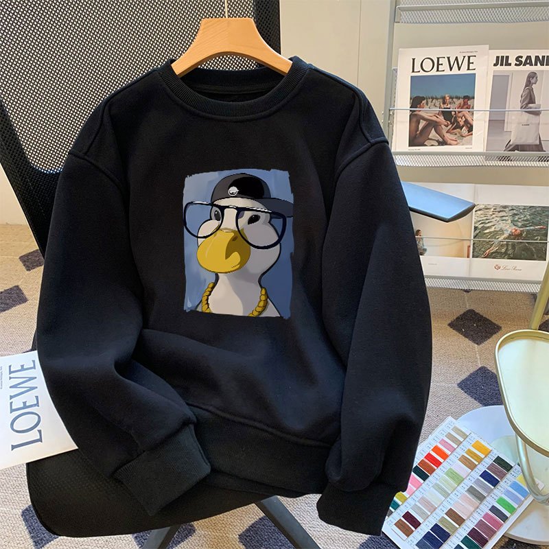 Áo sweater nữ in hình thời trang - Áo nỉ nữ thu đông dáng rộng - Loza G0081_thumbnail_5