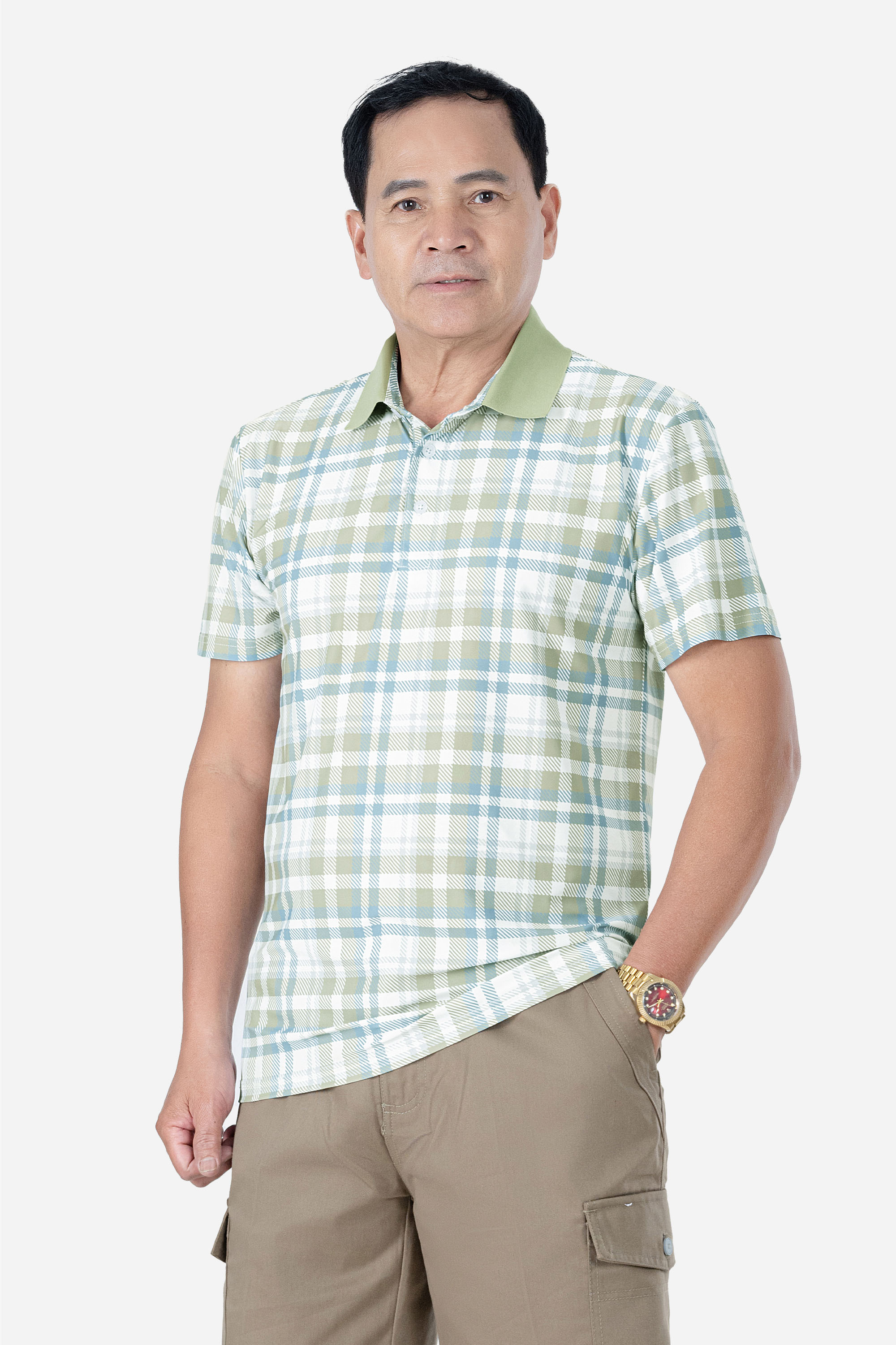 Áo Polo Kẻ Nam Trung Niên ANCHI Chất Liệu Cotton Mĩ Cao Cấp Phom Suông Vạt Ngang_thumbnail_31