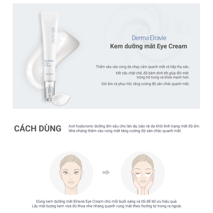 Kem Dưỡng Mắt Giảm Quầng Thâm, Phục Hồi & Rạng Rỡ Elravie Repairing Activator Eye Cream 20ml_thumbnail_4