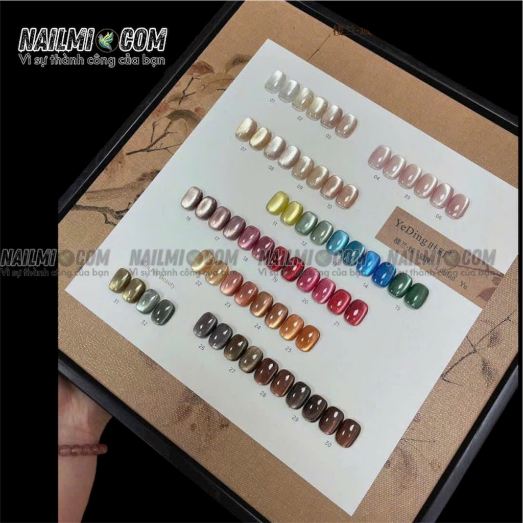 Set sơn gel - Mắt mèo ánh trăng,kim cương - 32 màu - YeDing_thumbnail_2