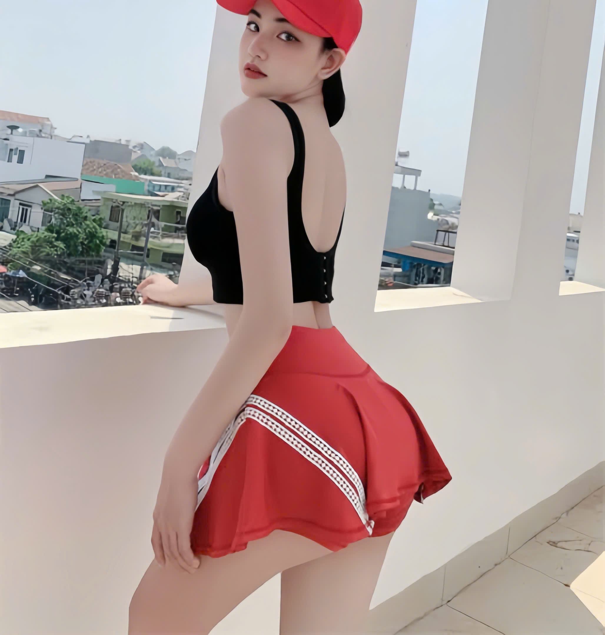 Váy Ngắn Thể Thao Dáng Tennis Phối Viền_thumbnail_11
