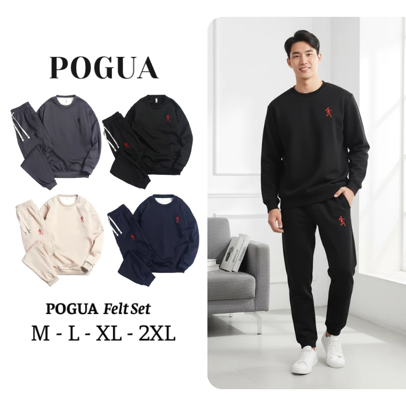 Set Bộ Quần Áo Nỉ Nam Nữ Lót Lông Nhung Dày Dặn Thêu ICON