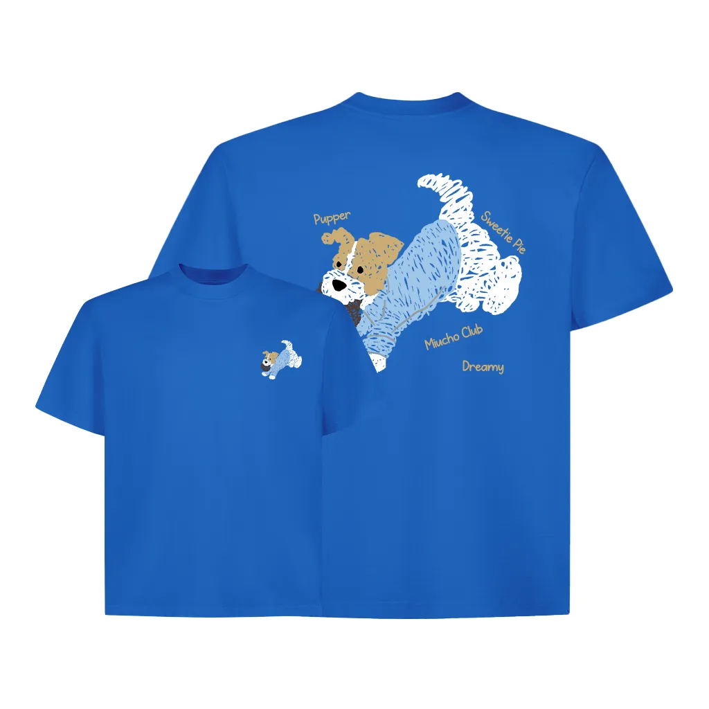 Áo thun boxy hình cún dễ thương 2596 Miucho vải cotton thoáng mát phong cách Hàn Quốc in mix_thumbnail_15