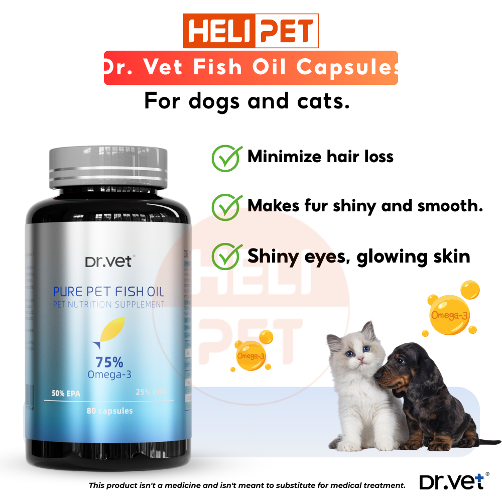 DR.VET Fish Oil Capsules for Dogs and Cats (80 capsules)_thumbnail_3