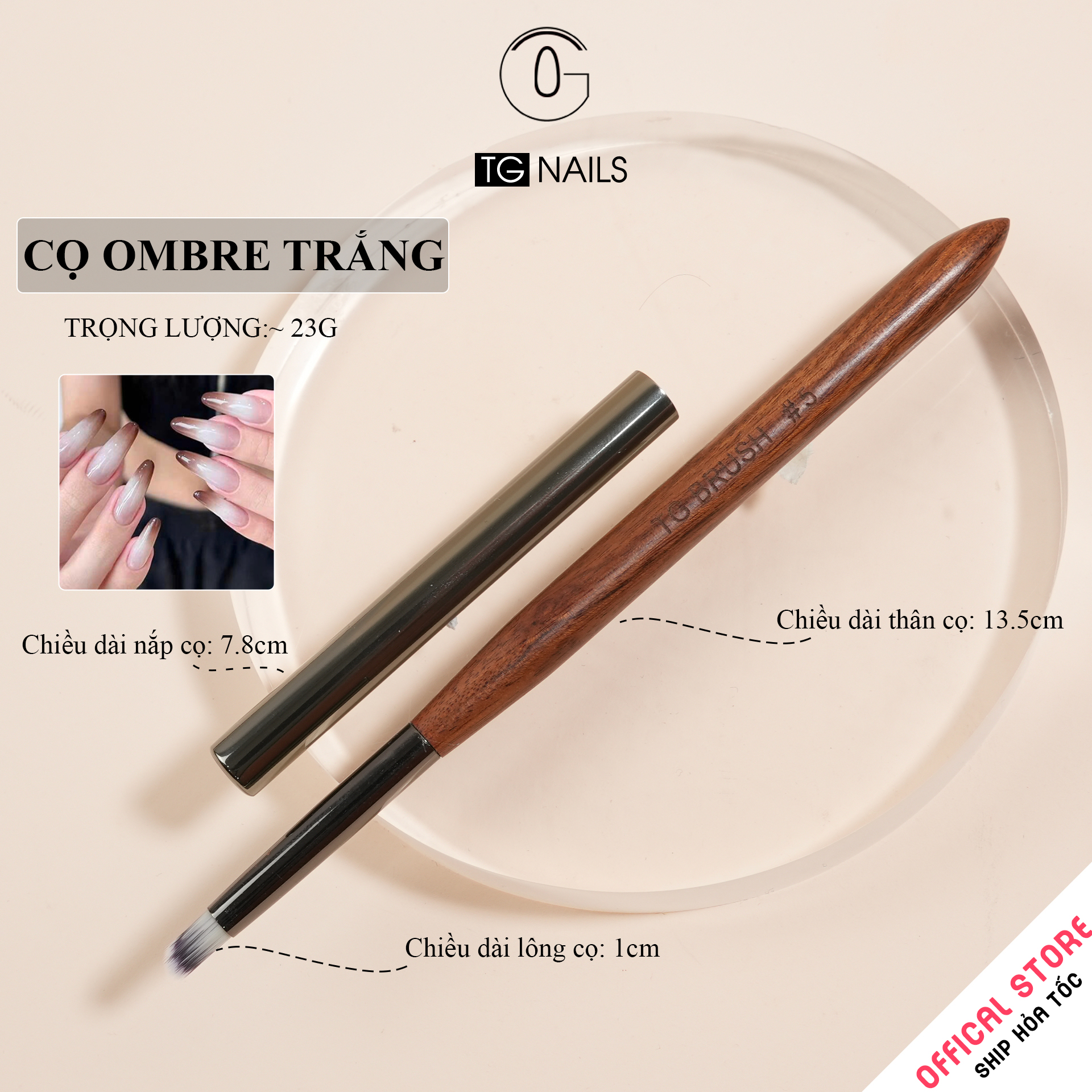 Cọ vẽ móng TG NAILS cán gỗ cao cấp_thumbnail_11