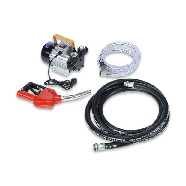 Máy Bơm Xăng, Bơm Dầu, Bơm Nhớt, Bơm Nhiên Liệu Dùng Điện 220v Có Đồng Hồ Báo Dung Lượng Lít_thumbnail_4