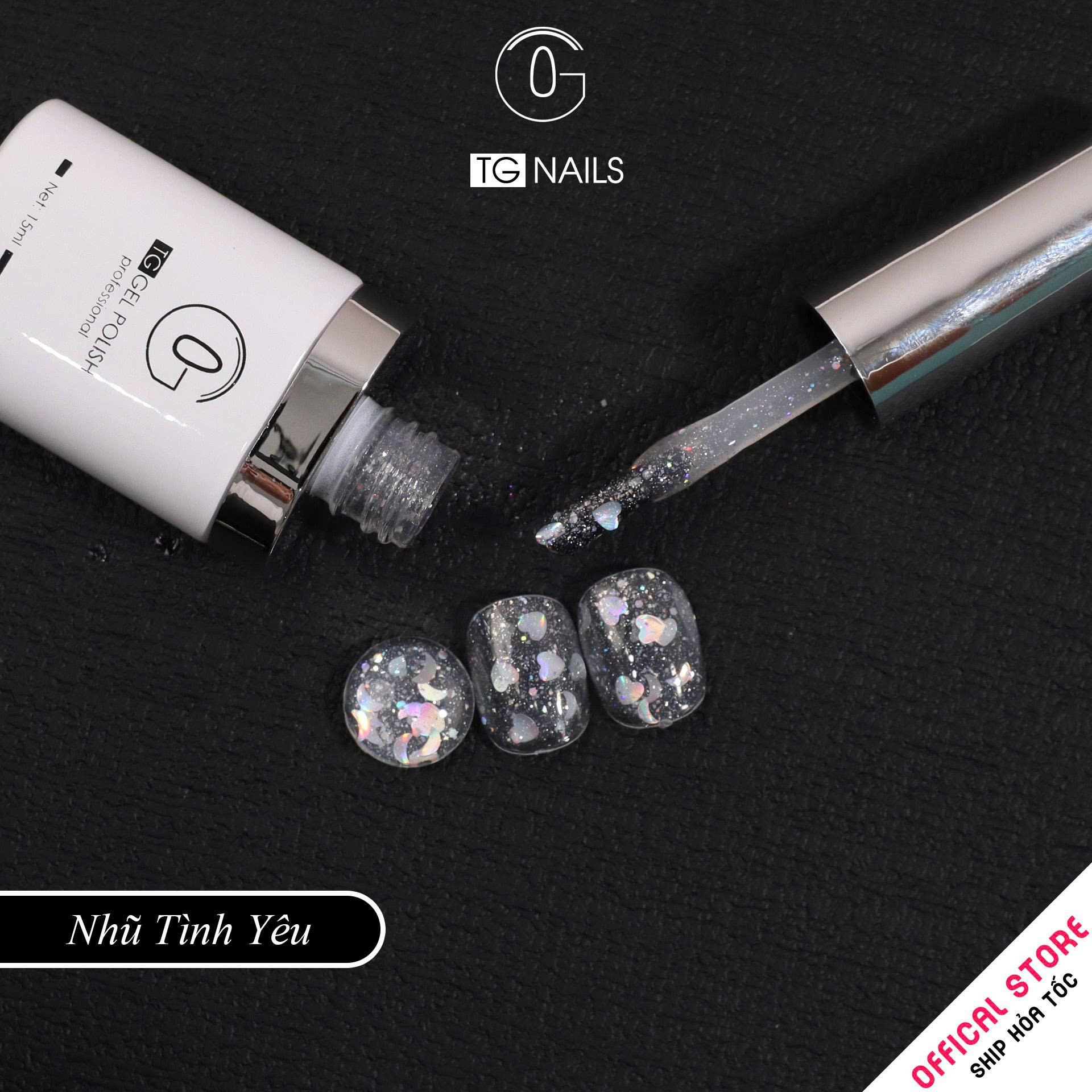 Sơn móng gel TG. Dung tích: 15ml/ lọ. Nhãn hàng TG nail._thumbnail_5