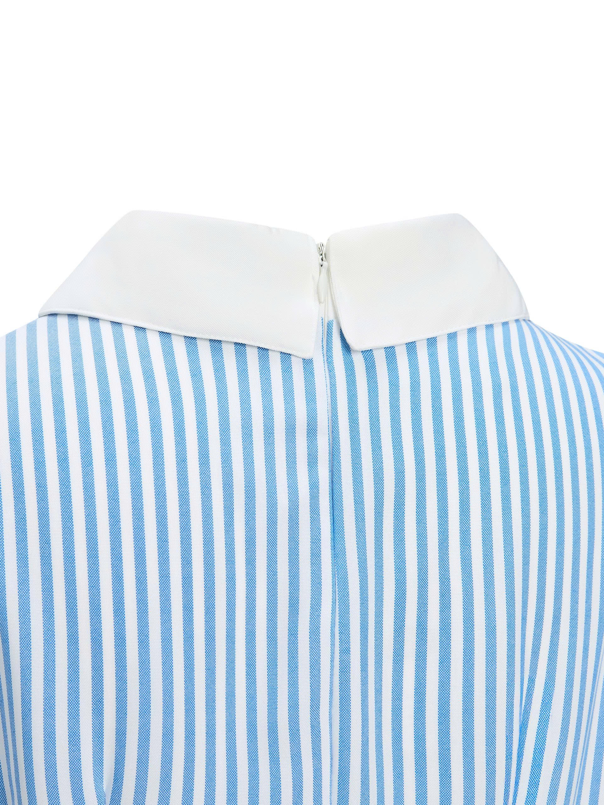 BIGSIZE NỮ - Đầm sọc dáng A phối ren dành cho nàng béo từ 55-90kg V-DA207_thumbnail_6