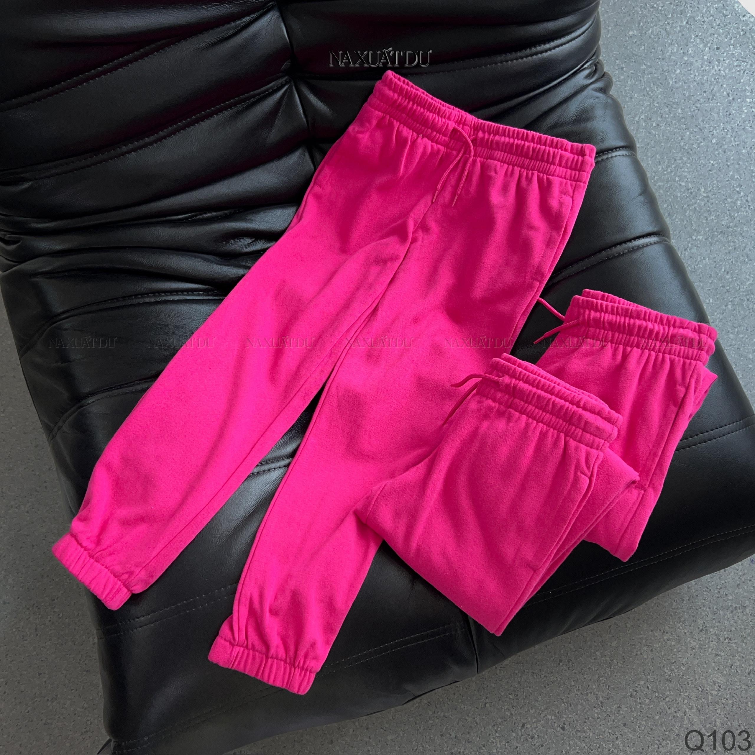 Set 4 Quần jogger KIDS màu hồng - Q103 (SALE)_thumbnail_1