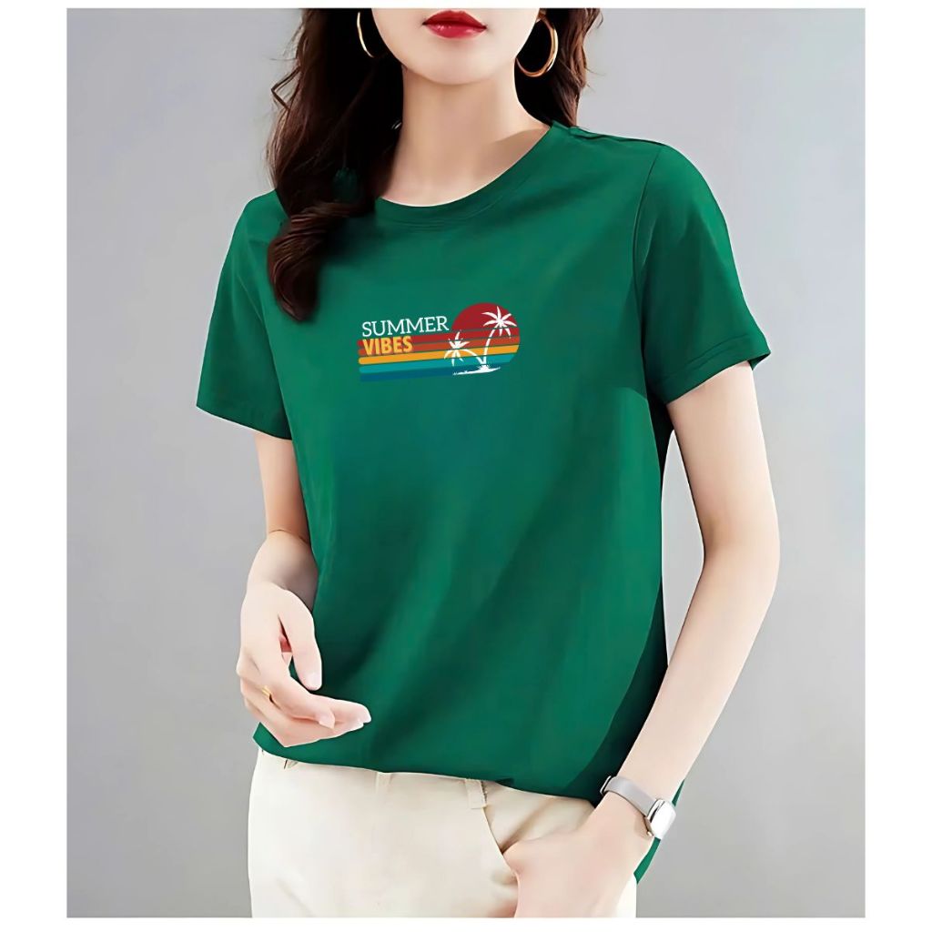 [Form Vừa] Áo phông nữ Loza nhiều màu Summer vibes chất liệu thun cotton mềm mịn - Mã VT8135_thumbnail_2