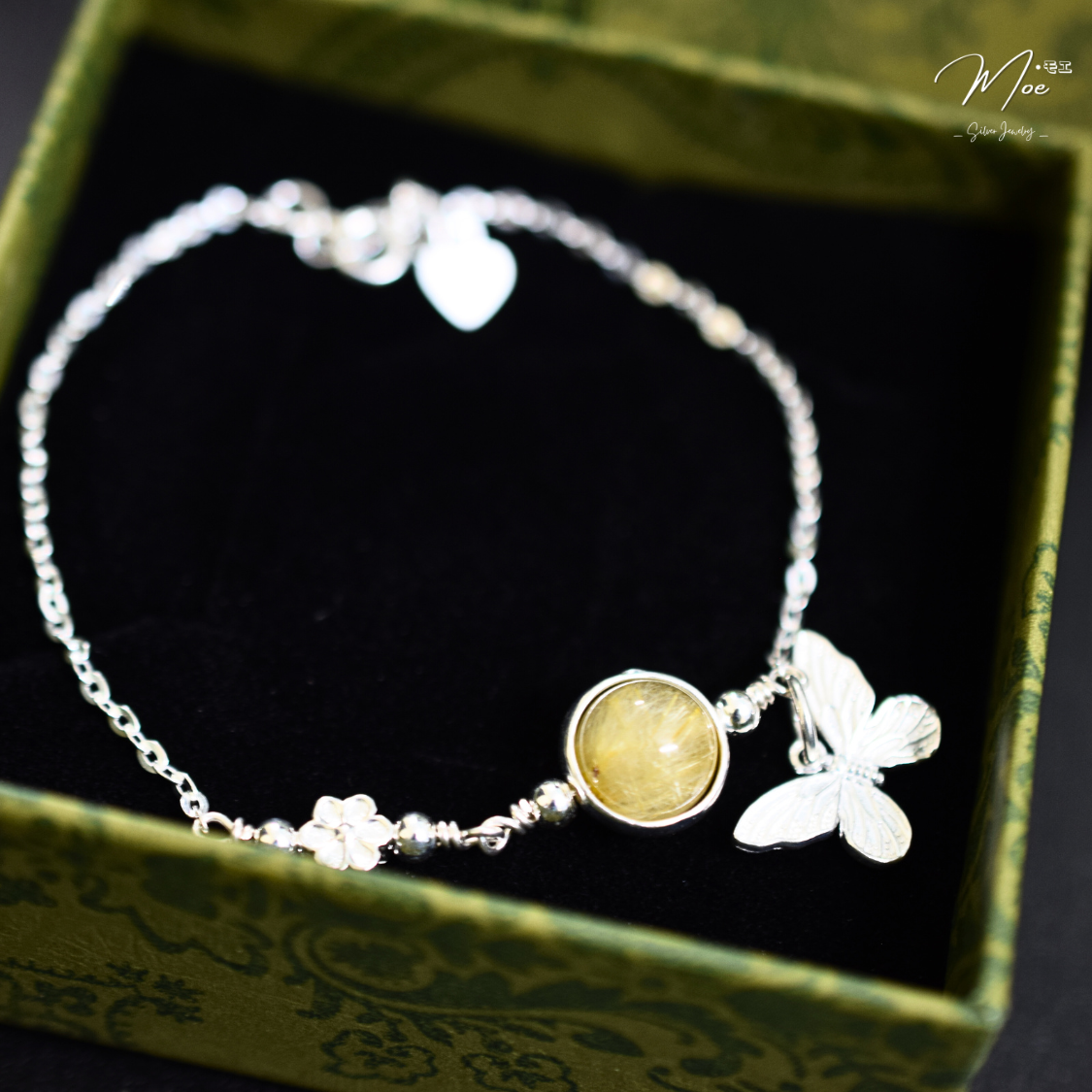 PT16 - Lắc bạc hồ điệp mix đá tự nhiên_thumbnail_2