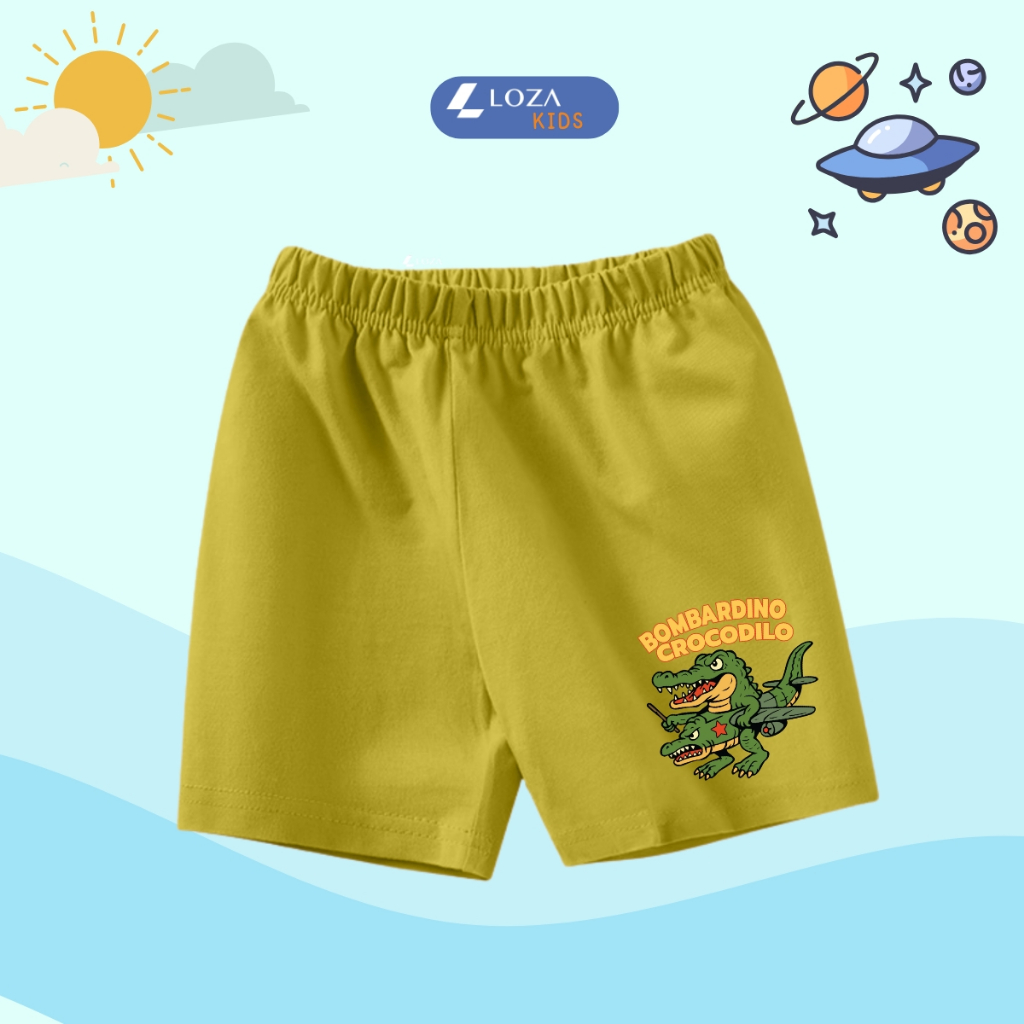 Quần đùi bé trai Brainrot Tung tung tung sahur, Tralalelo Tralala hè 2025 - Quần đùi bé nam 15-40kg - Loza Kids QU001_thumbnail_7