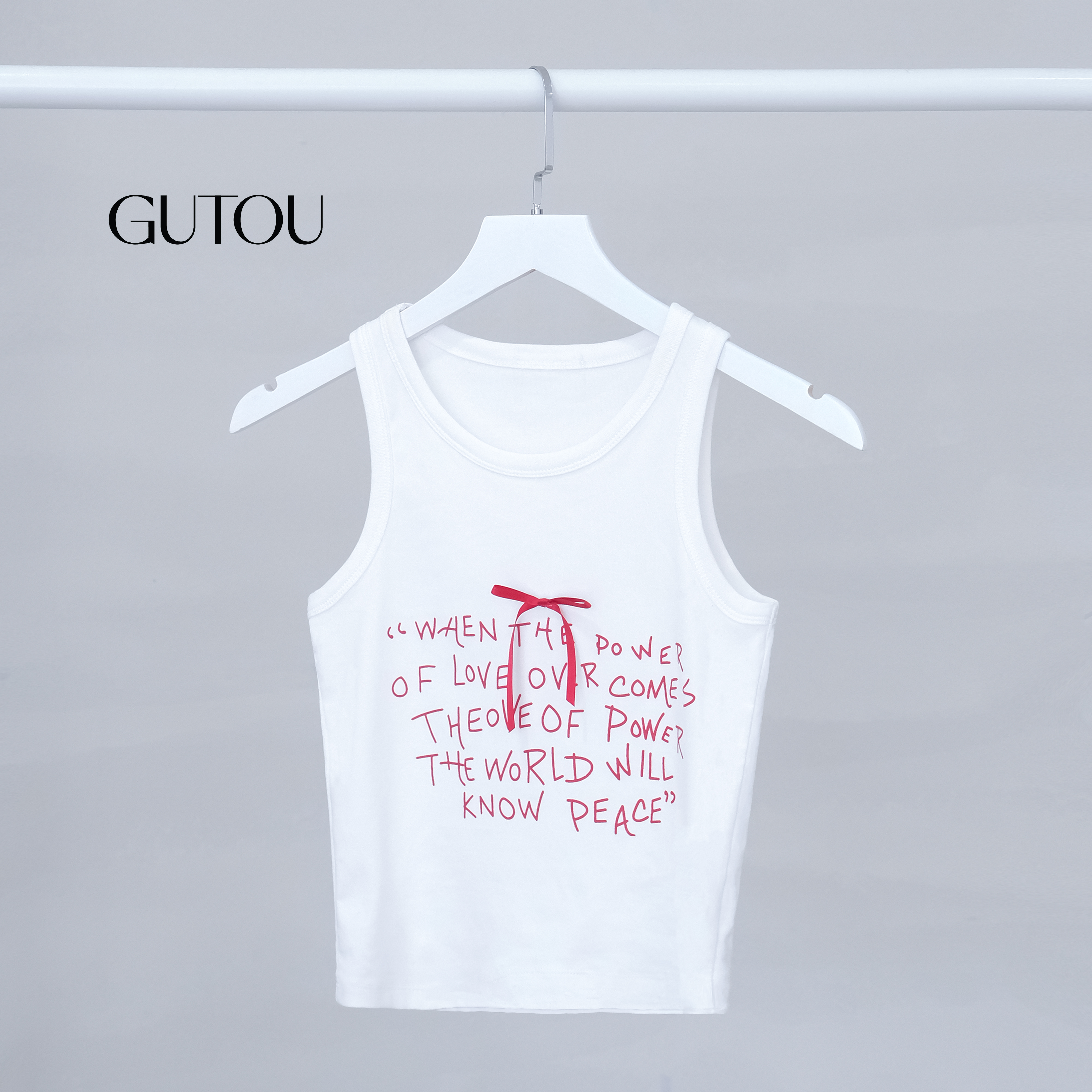 [ GUTOU ] Áo Tank Top Basic Thêu Nơ_thumbnail_4