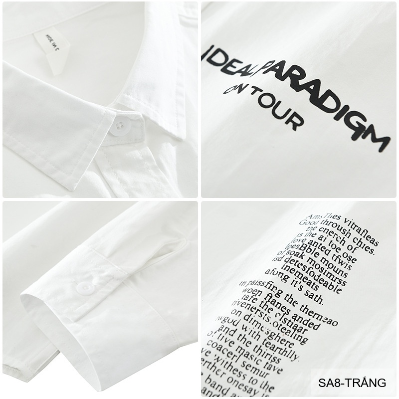 SA8 - Áo sơ mi nam dài tay phong cách, in chữ cá tính, chất cotton mềm mại, dáng rộng thoải mái_thumbnail_6